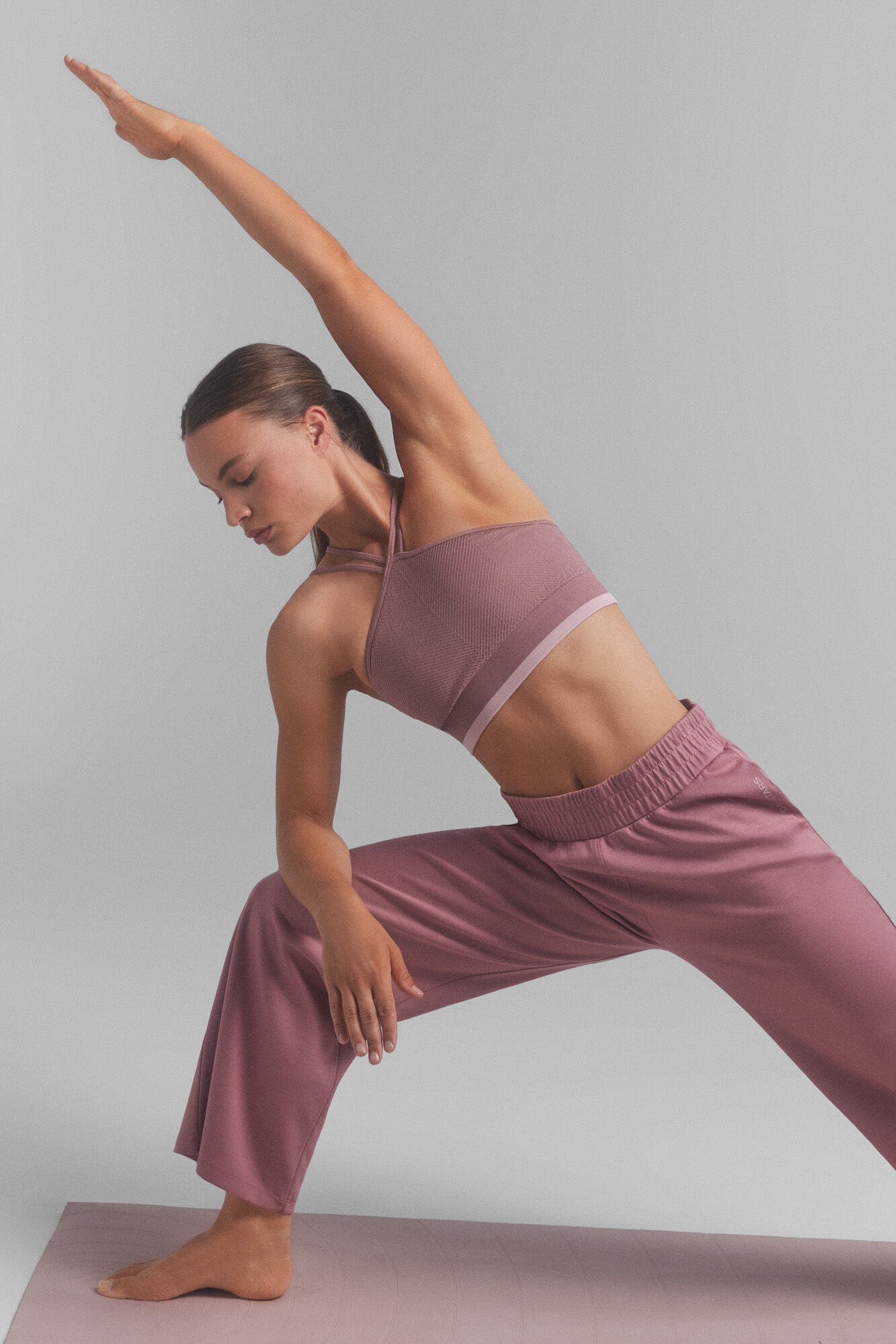 Dash and Stars Pantal&oacute;n jogger suave rosa