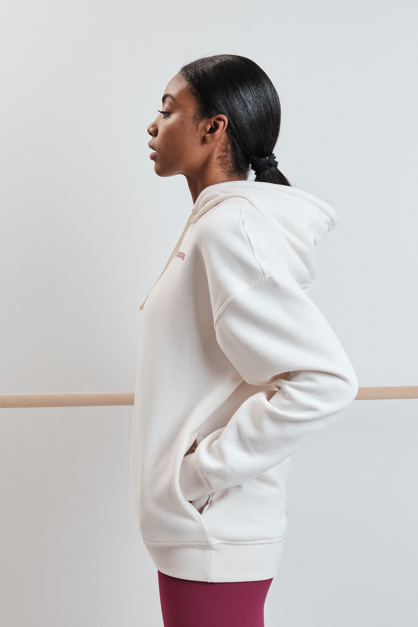 Dash and Stars Sudadera felpa algod&oacute;n blanco beige