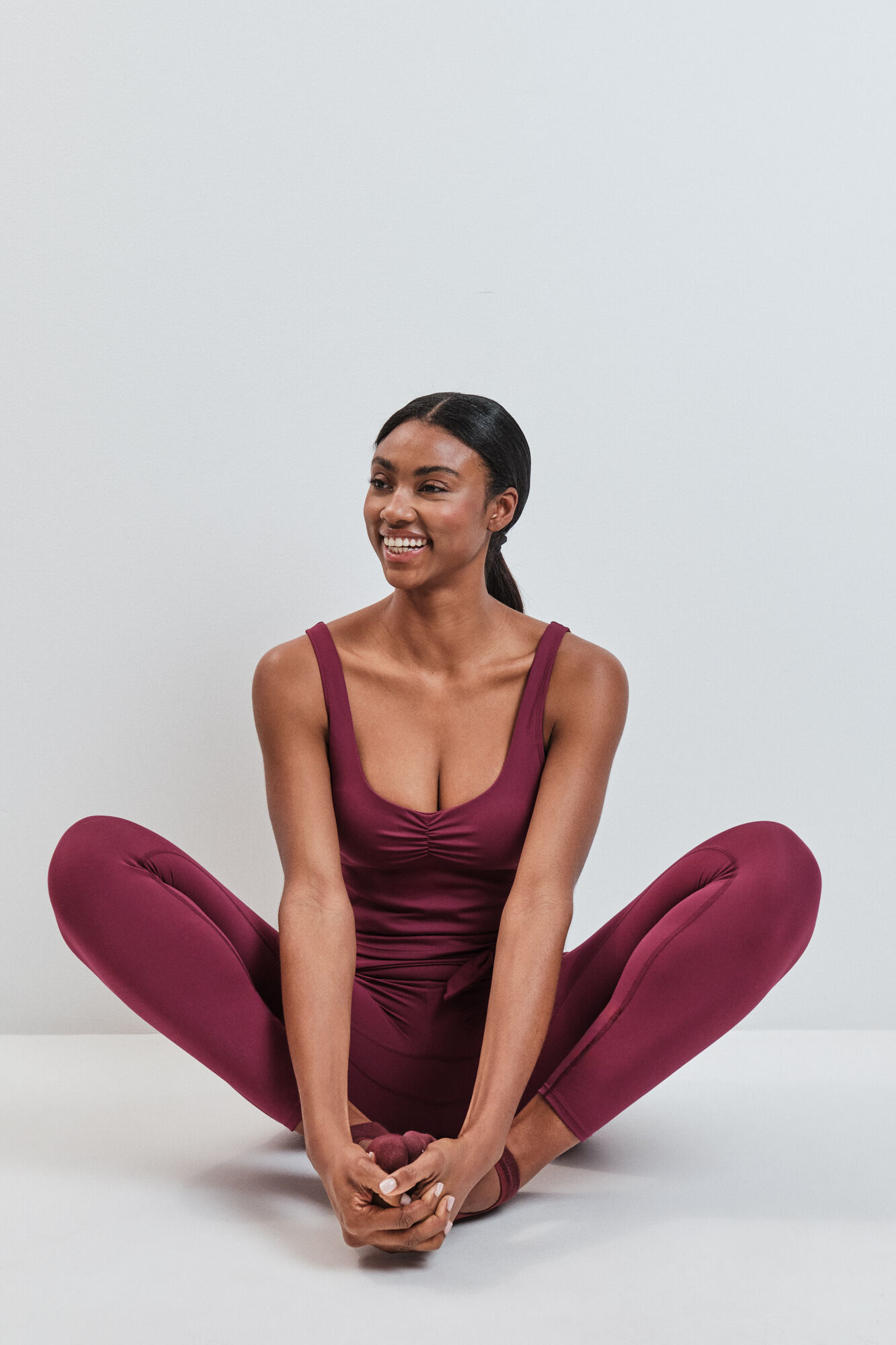 Dash and Stars Top deportivo SOFT MOVE granate