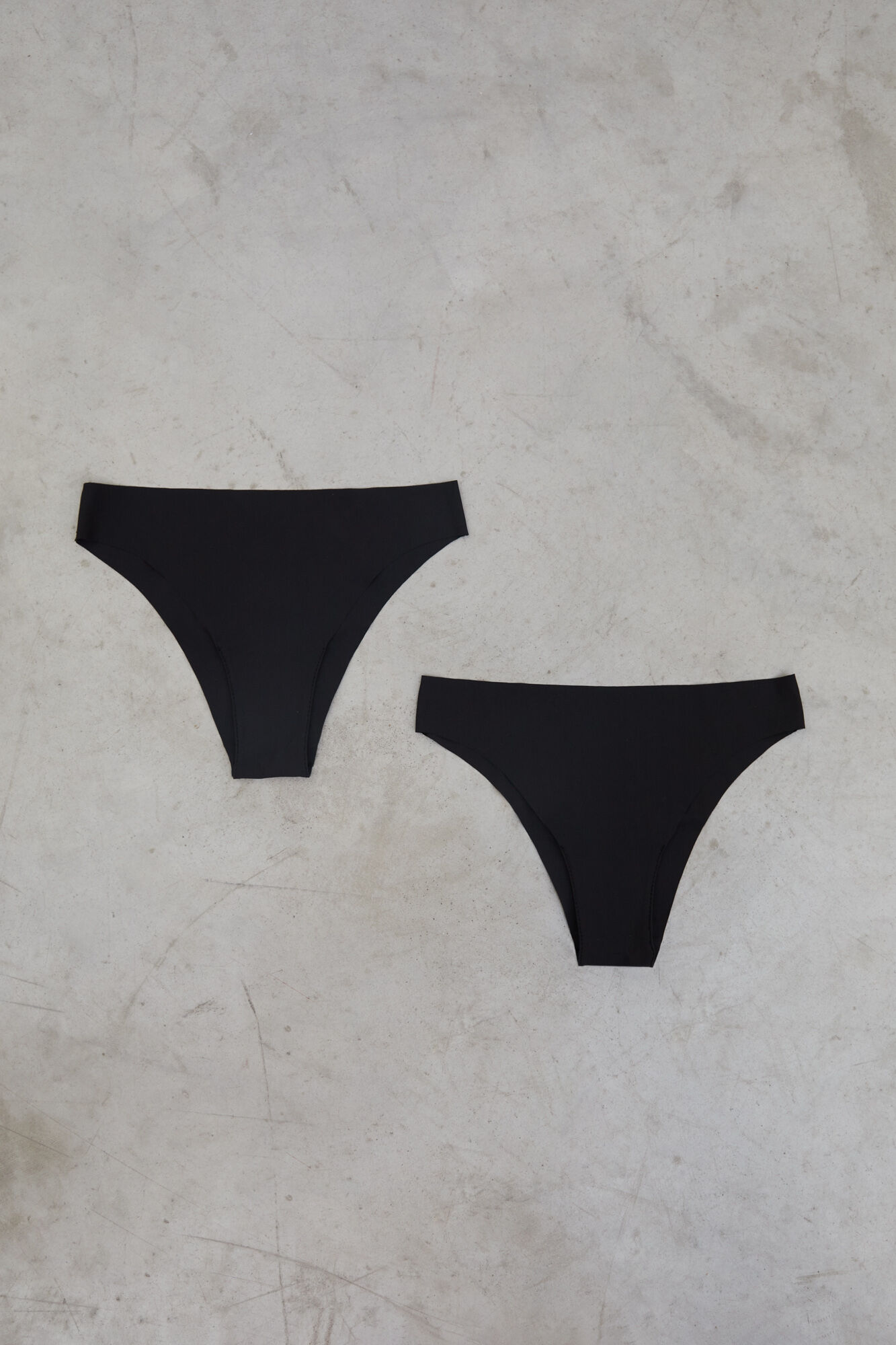 Dash and Stars 2-pack black Brazilian panties black