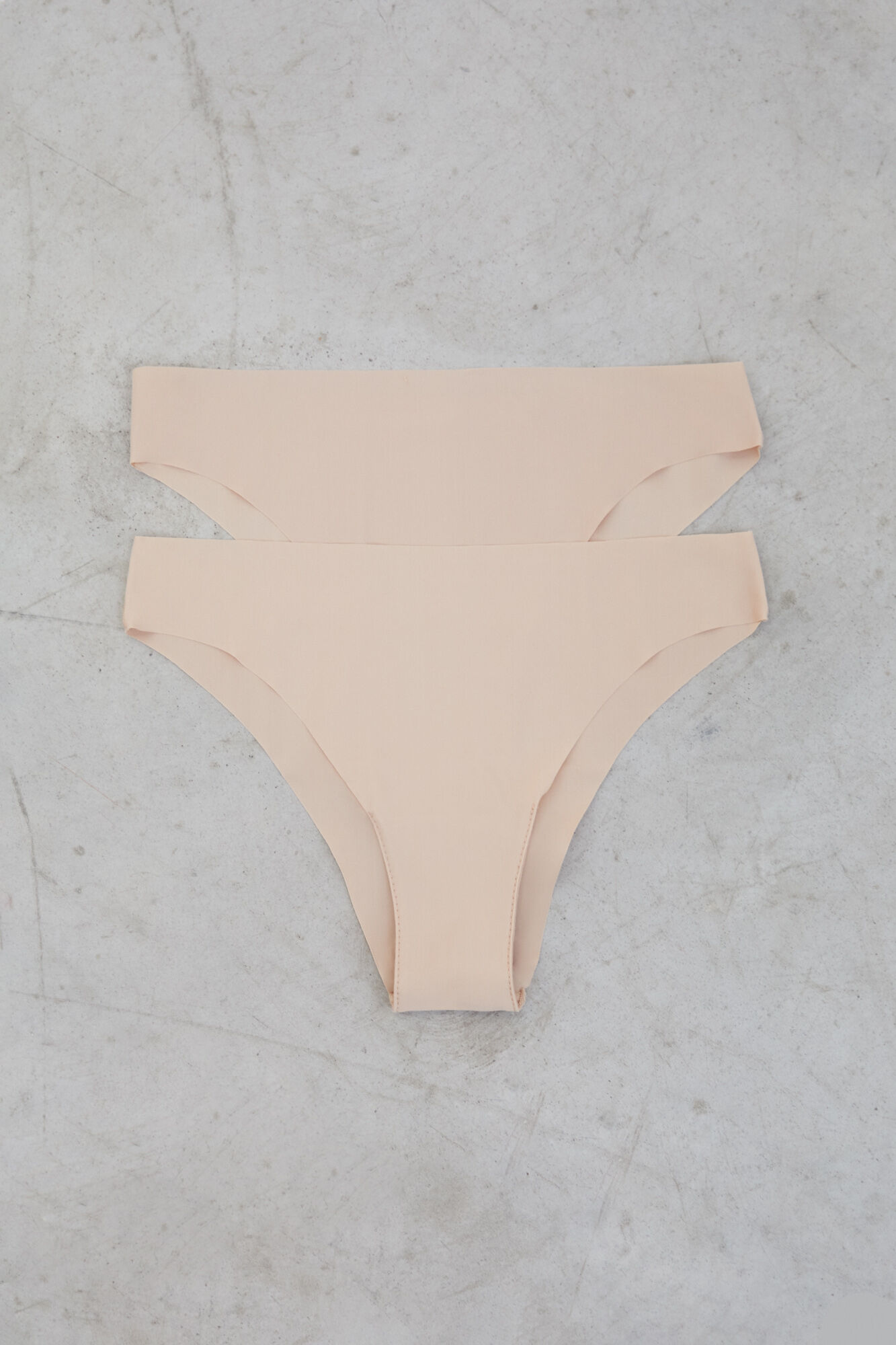 Dash and Stars 2-pack nude Brazilian panties nude