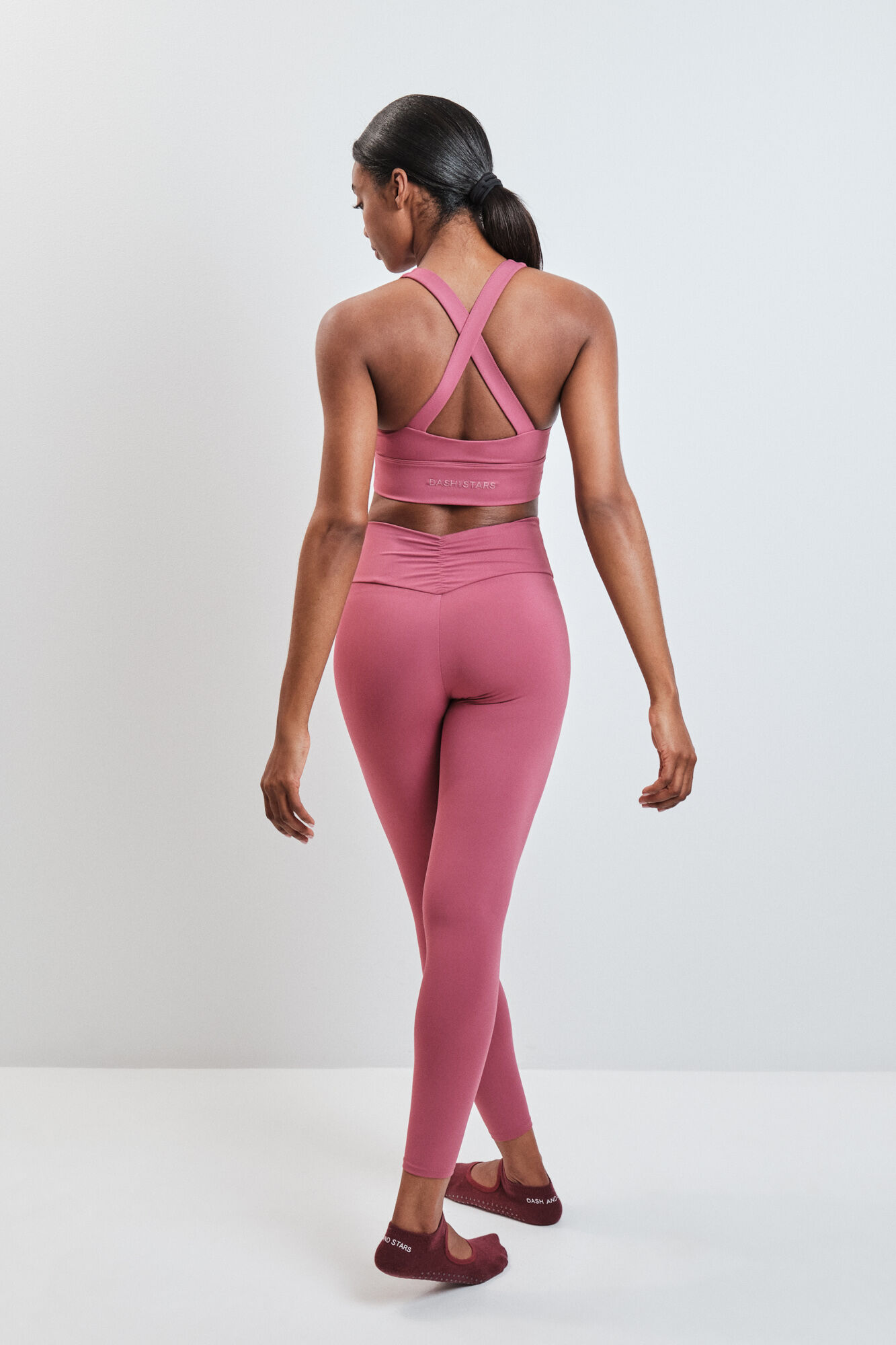 Dash and Stars Pink long leggings SOFT MOVE pink