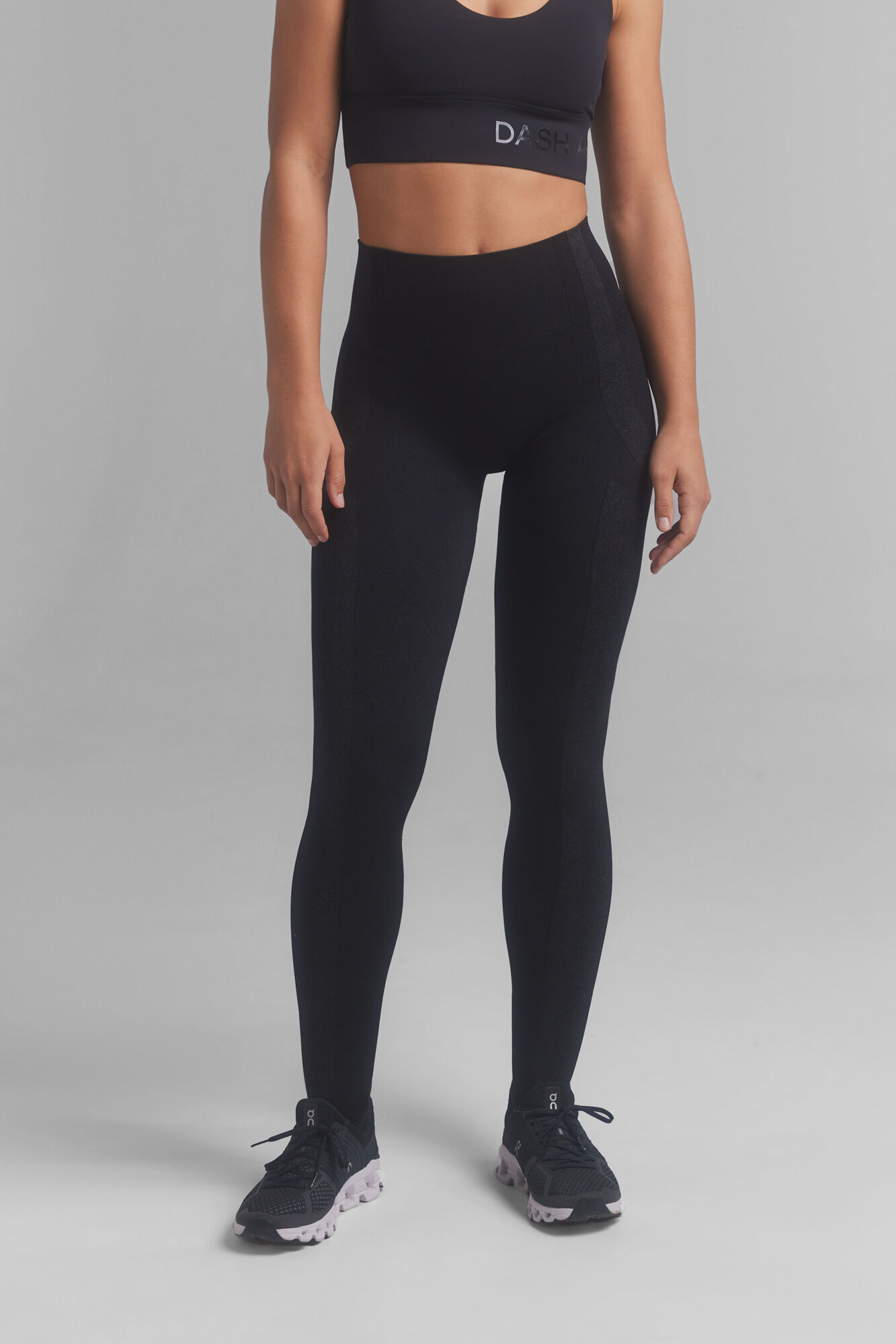 Dash and Stars Black Seamless Fit leggings black