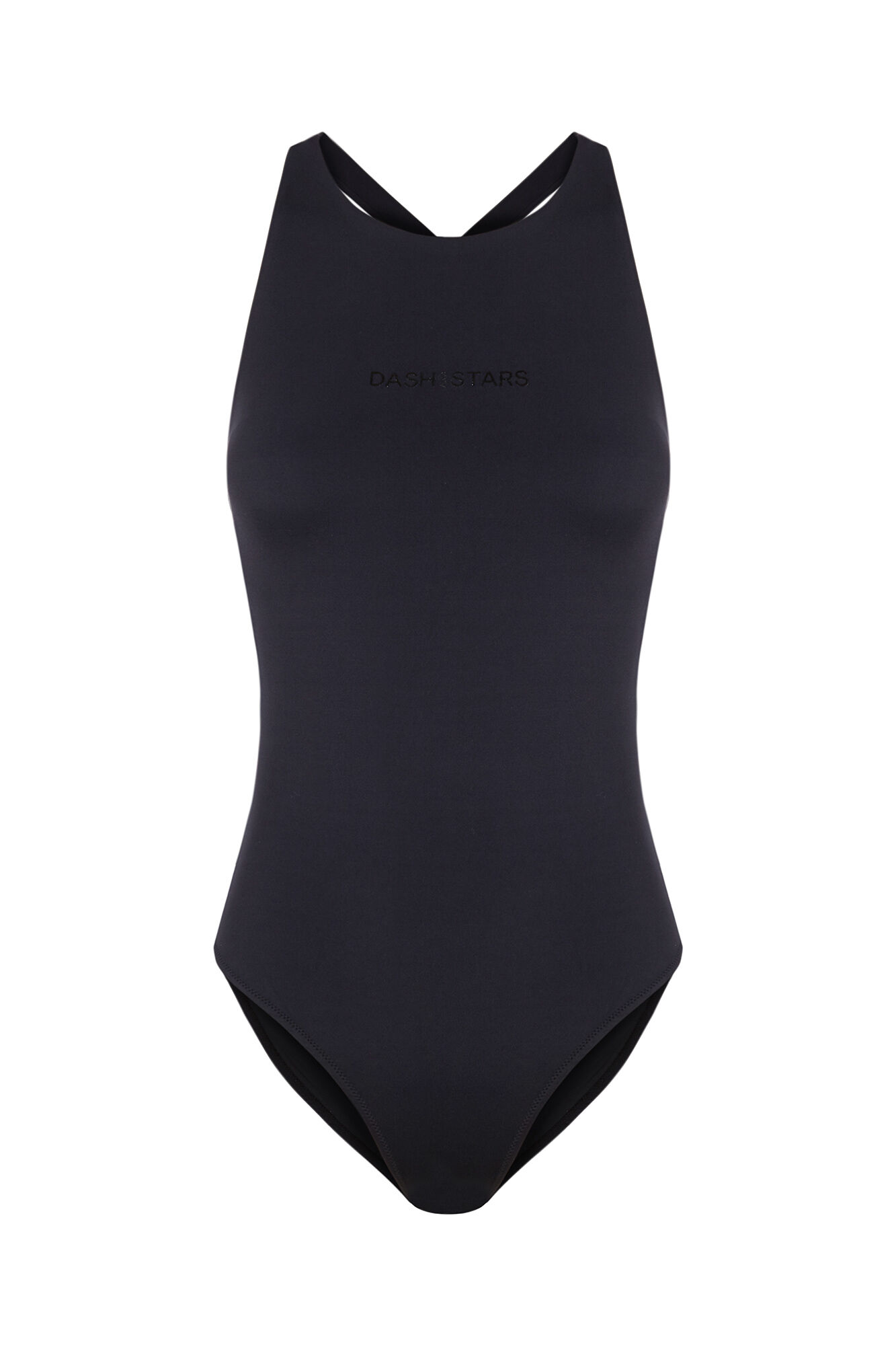 Dash and Stars Ba&ntilde;ador deportivo negro Quick Dry negro