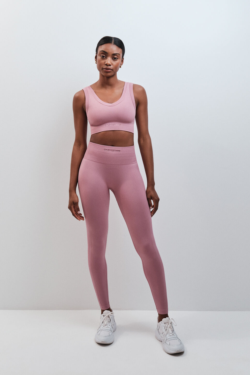 Dash and Stars Leggings compridos SEAMLESS COMFORT rosa rosa
