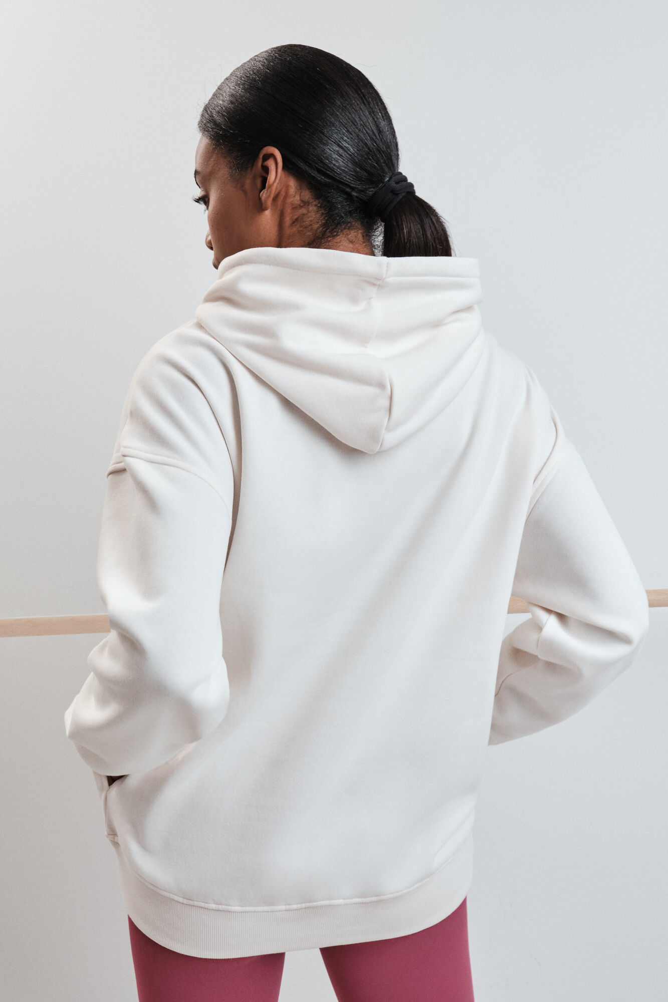 Dash and Stars Sudadera felpa algod&oacute;n blanco beige