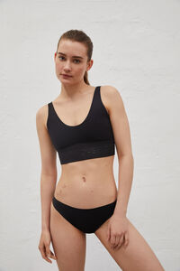 Dash and Stars Pacote de 2 cuecas cl&aacute;ssicas pretas cortadas a laser