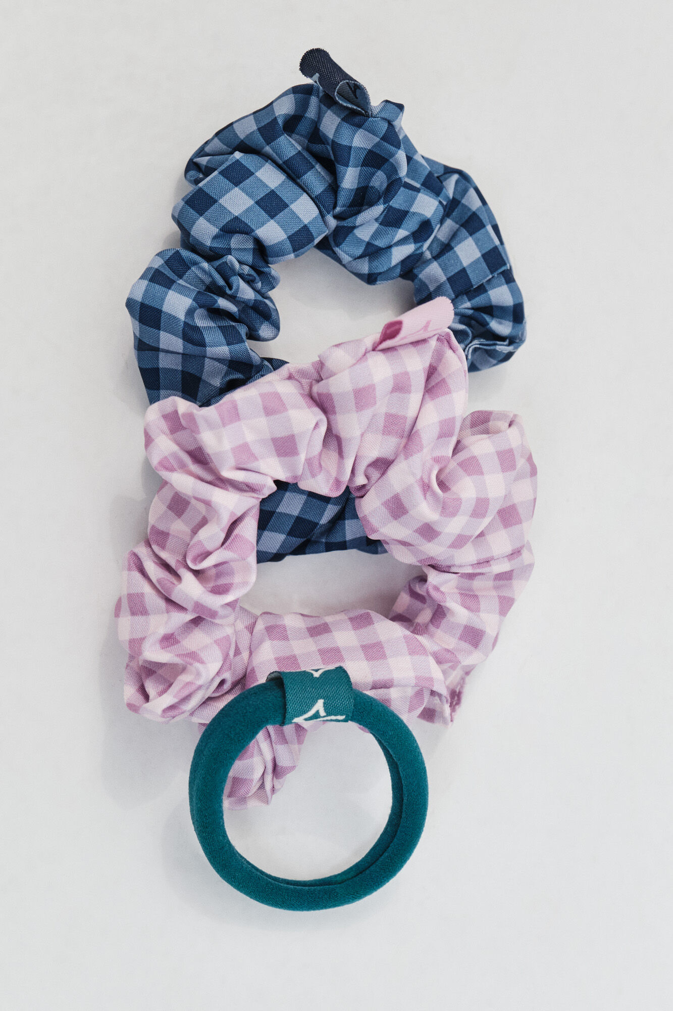 Dash and Stars Pack of 3 mini hair ties white