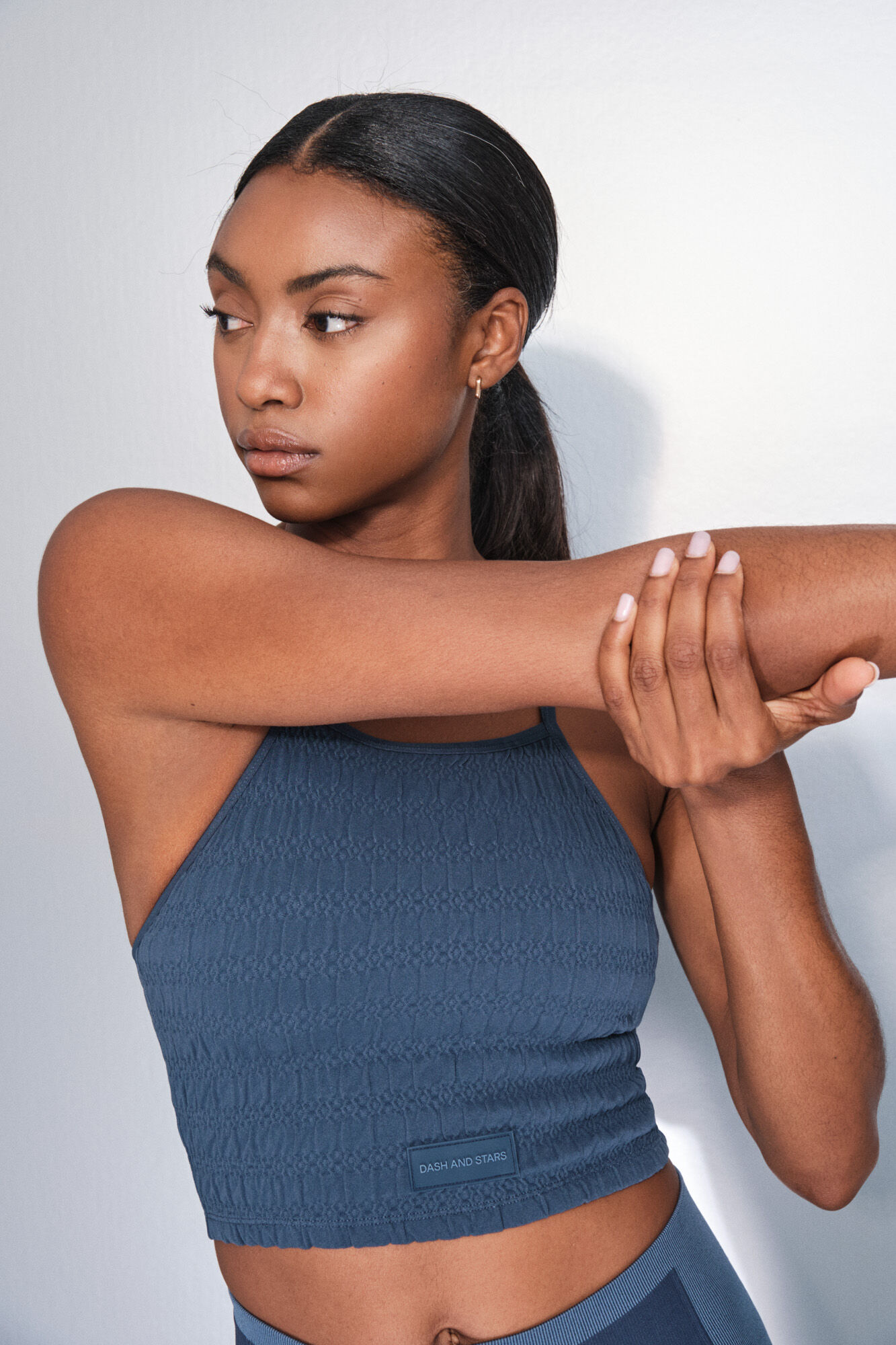 Dash and Stars Soutien desportivo azul Smock SEAMLES COMFORT