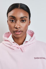 Dash and Stars Sudadera felpa algod&oacute;n rosa rosa