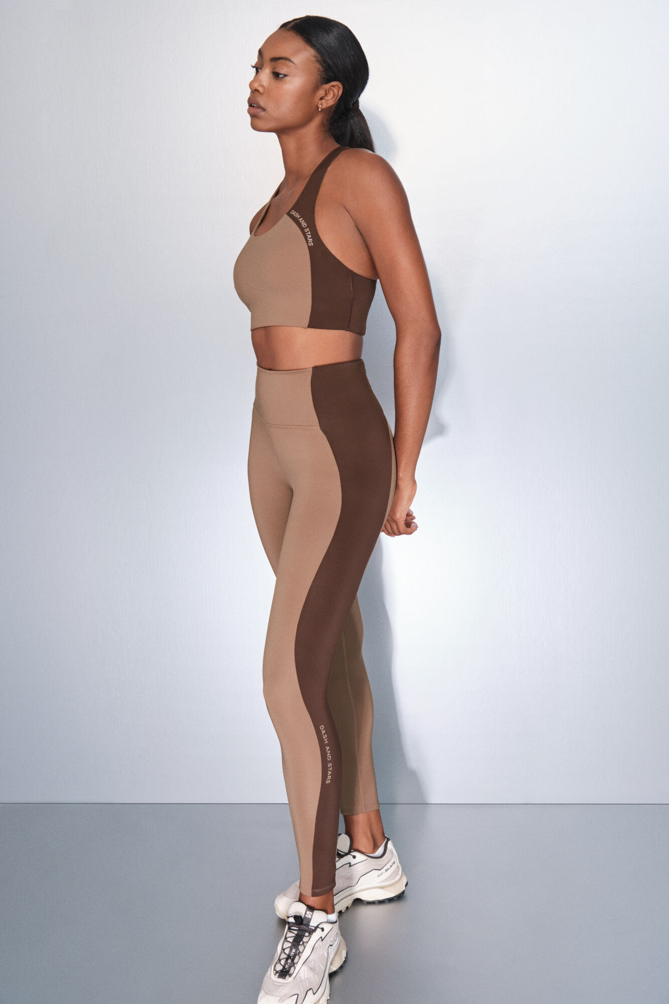 Dash and Stars Leggings 4D STRETCH color block