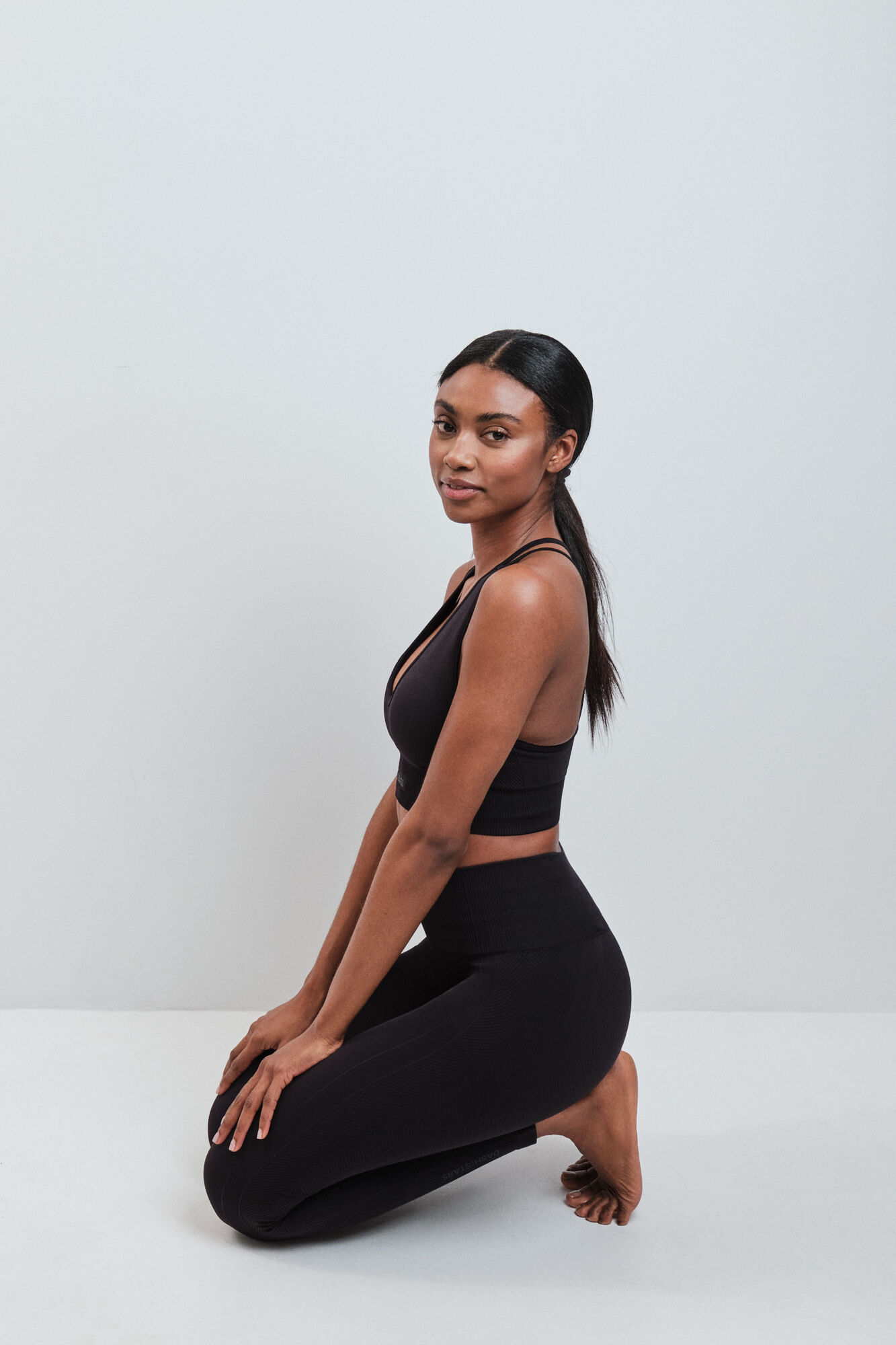 Dash and Stars Leggings largo SEAMLESS COMFORT negro