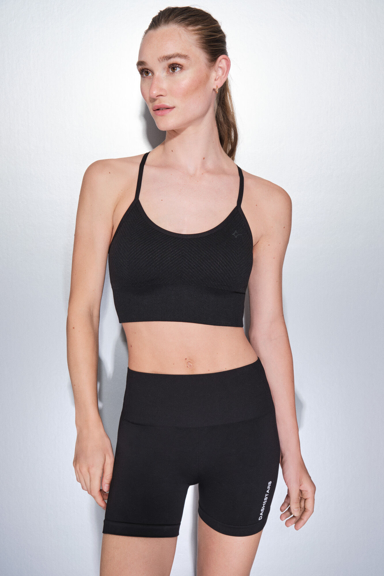 Dash and Stars Leggings ciclista SEAMLESS COMFORT negro negro