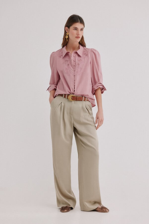 Embroidered blouse Carine | Women's blouses | Pedro del Hierro Embroidered blouse Carine | Women's blouses | Pedro del Hierro