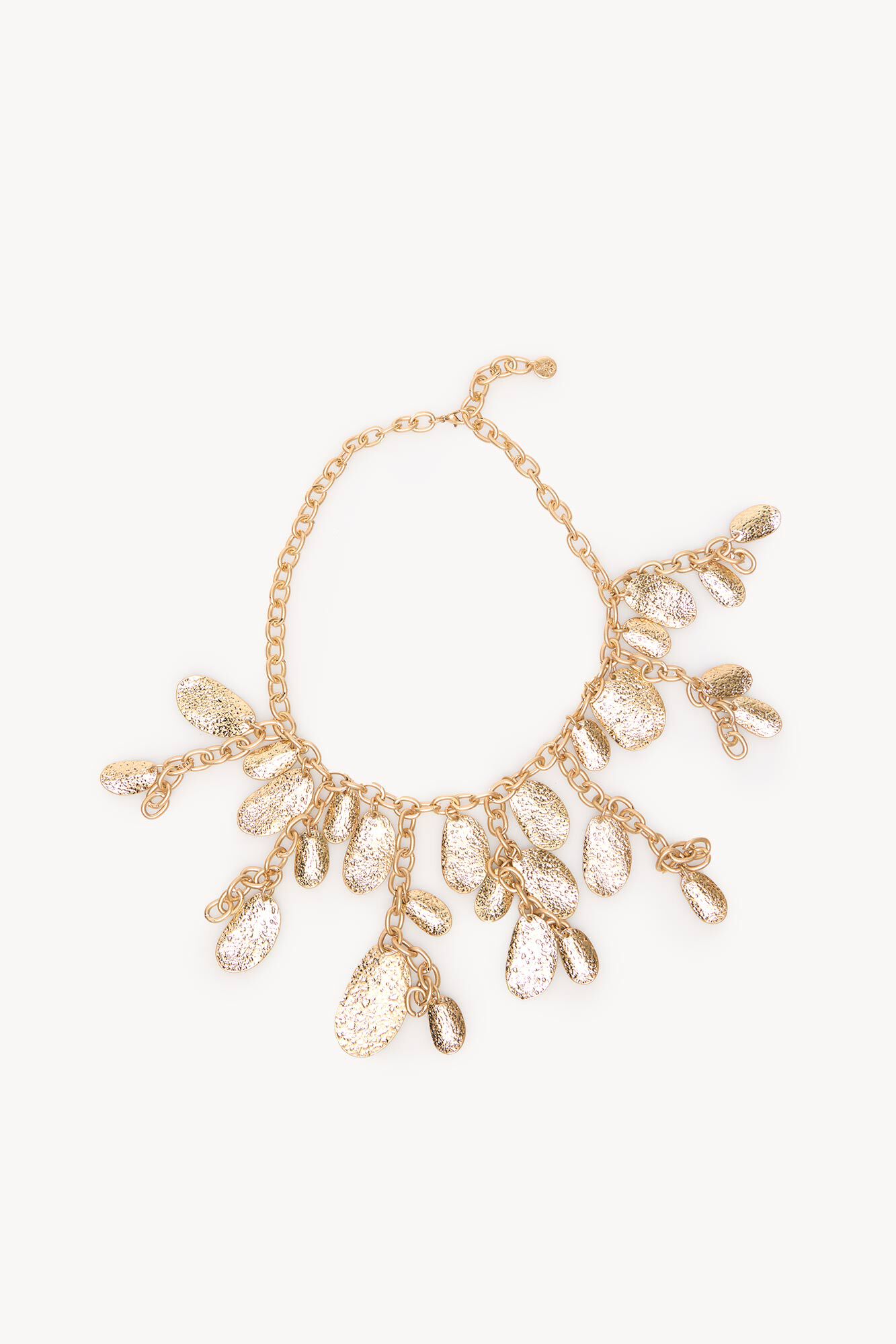 Hoss Intropia Lucy. Collar eslabones ba&ntilde;ado en oro