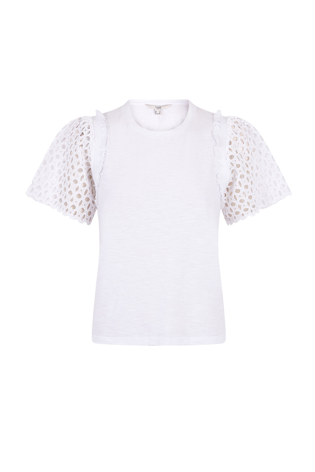 Hoss Intropia Mariana. Camiseta con volantes Blanco