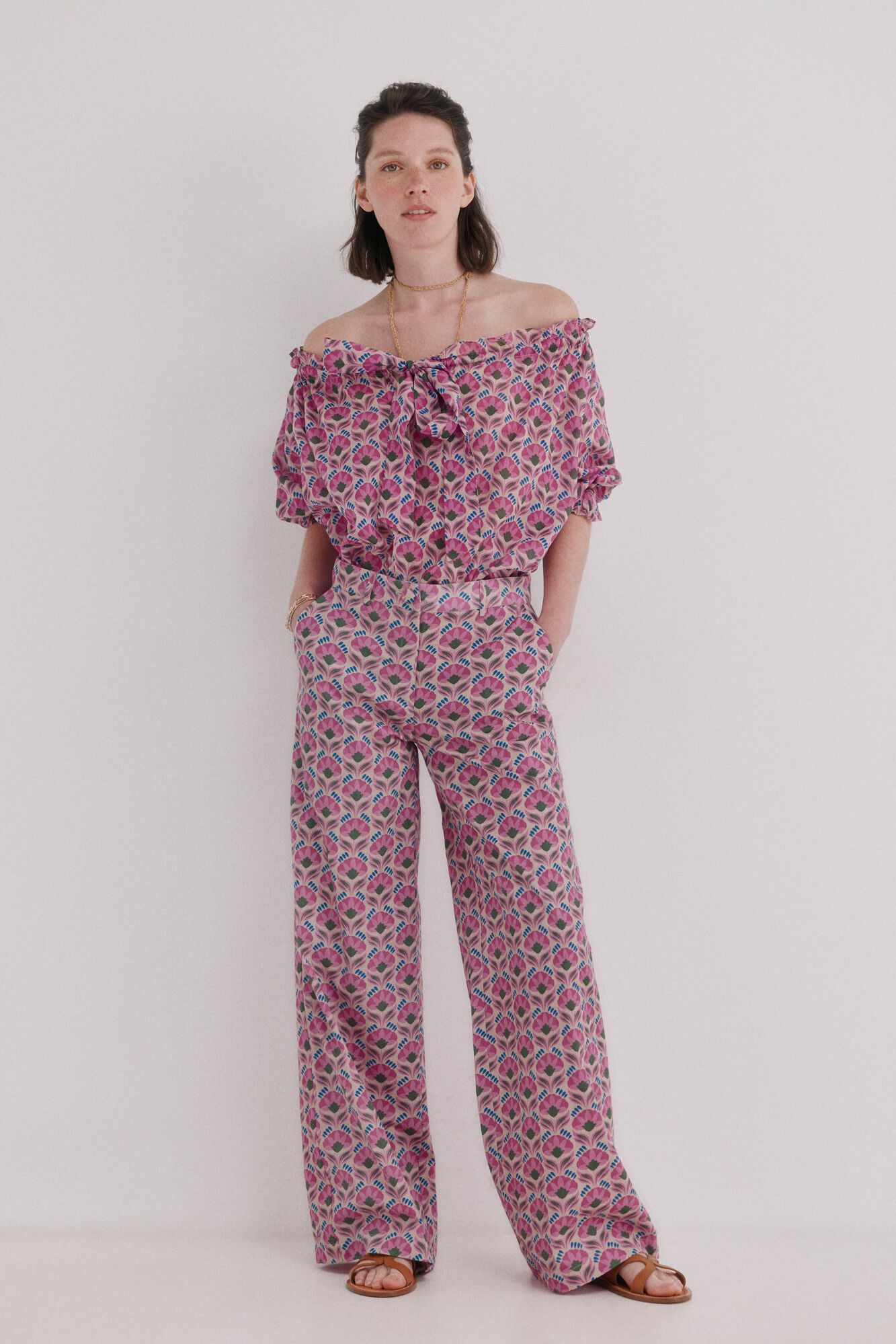 Hoss Intropia Persia. Pantal&oacute;n floral