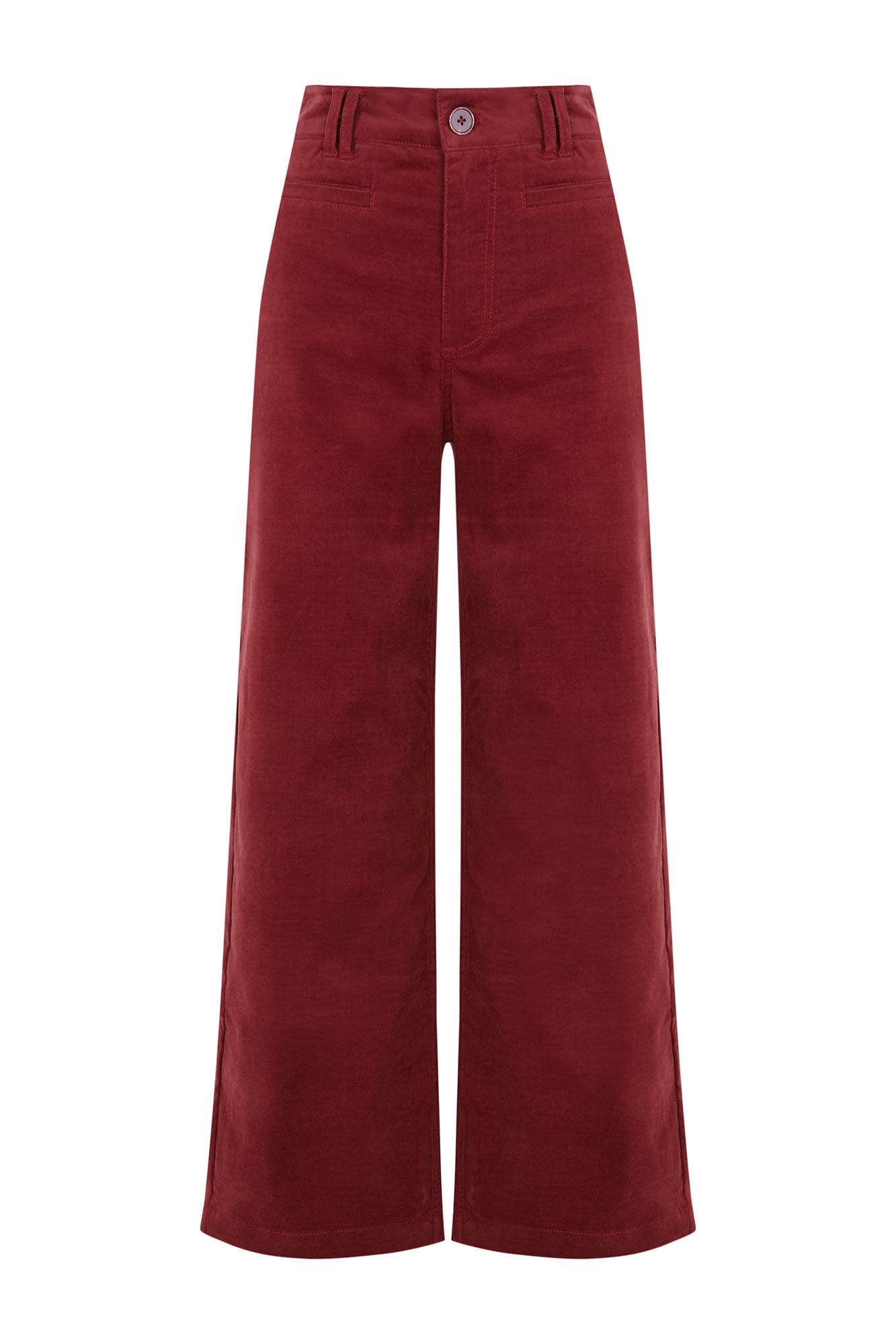 Hoss Intropia Paulette. Pantal&oacute;n wide leg Granate