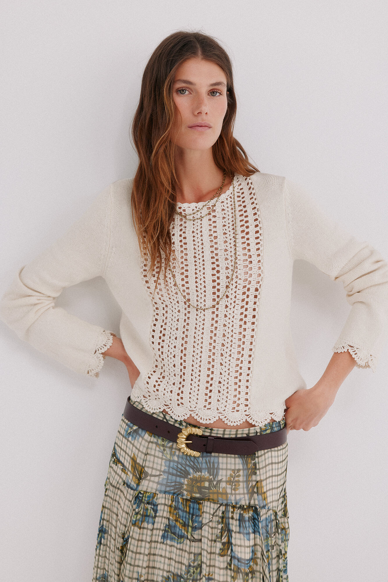 Hoss Intropia Isabelle. Camisola rendada
