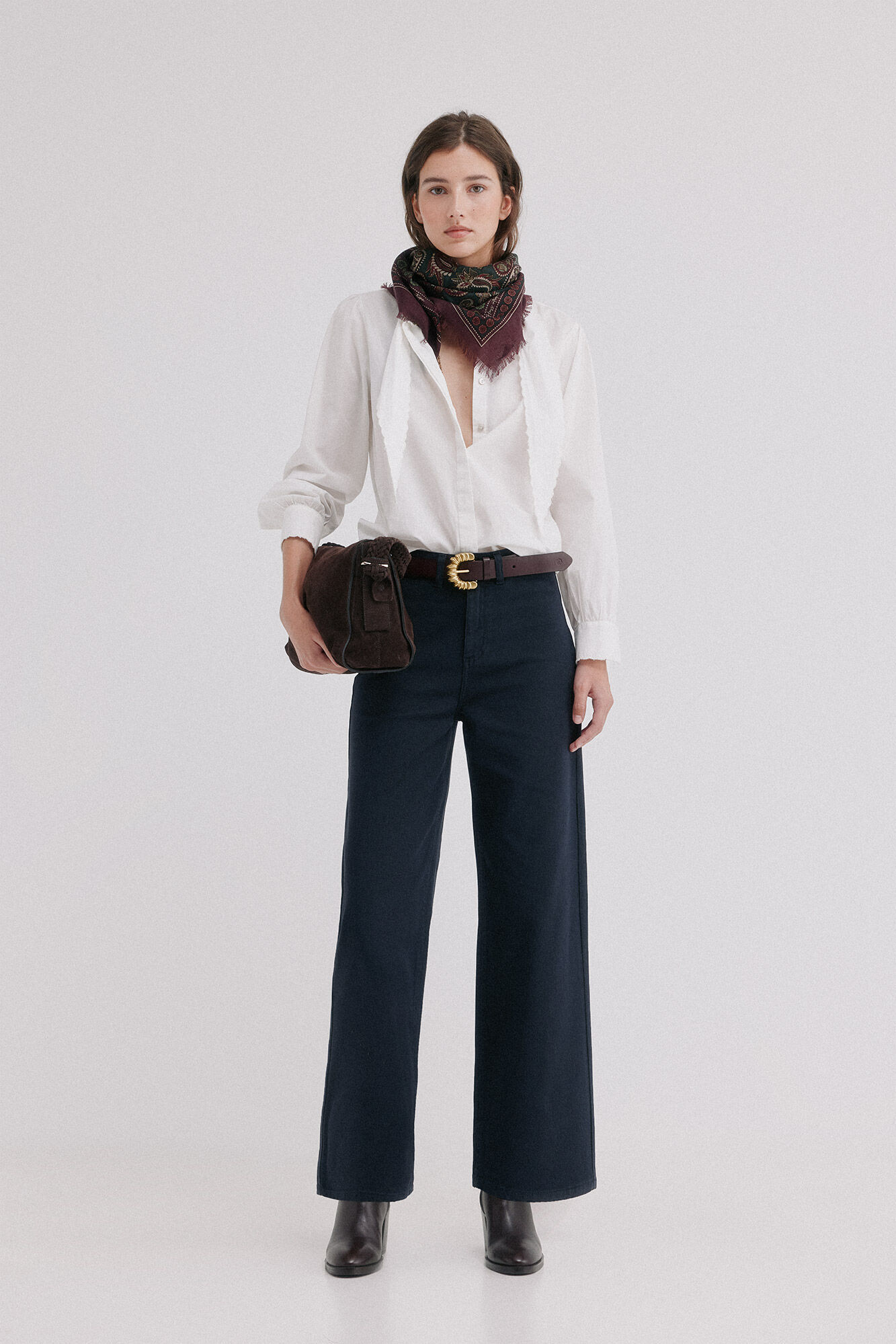 Hoss Intropia Piera. Cal&ccedil;a jacquard Cinzento