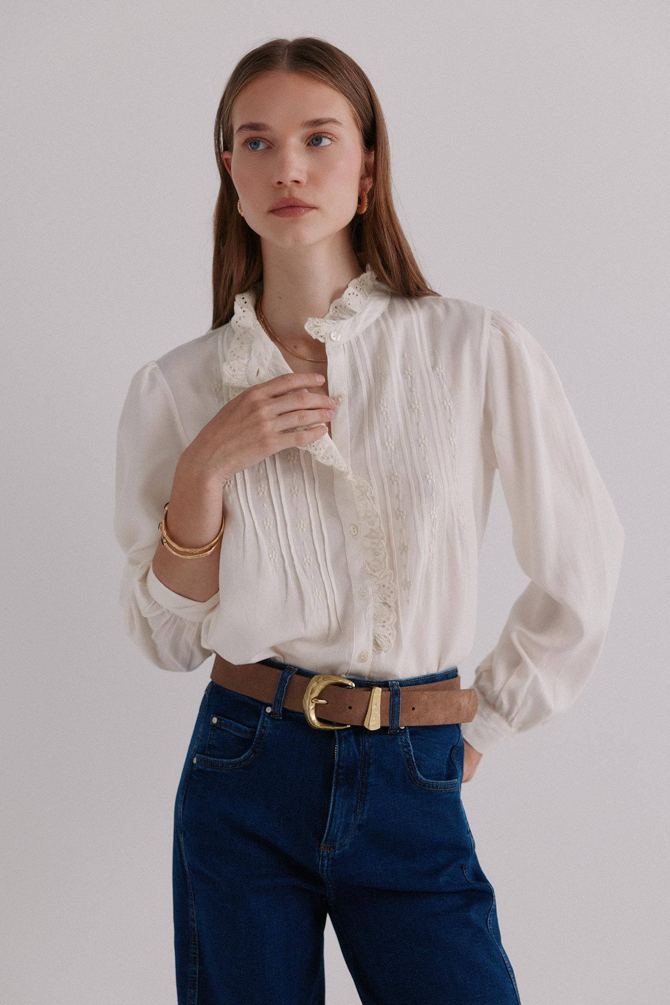 Hoss Intropia Colette. Blusa bordada