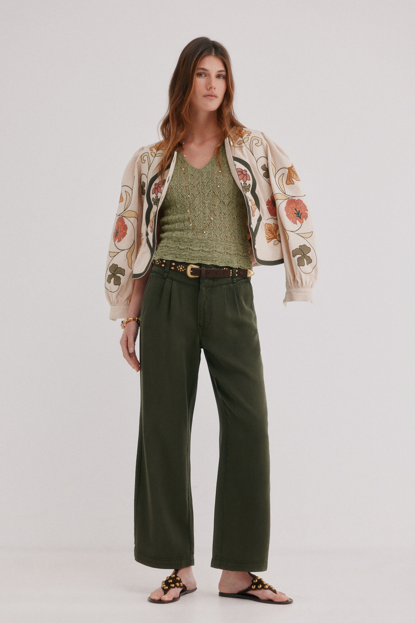 Hoss Intropia Paris. Pantal&oacute;n flu&iacute;do