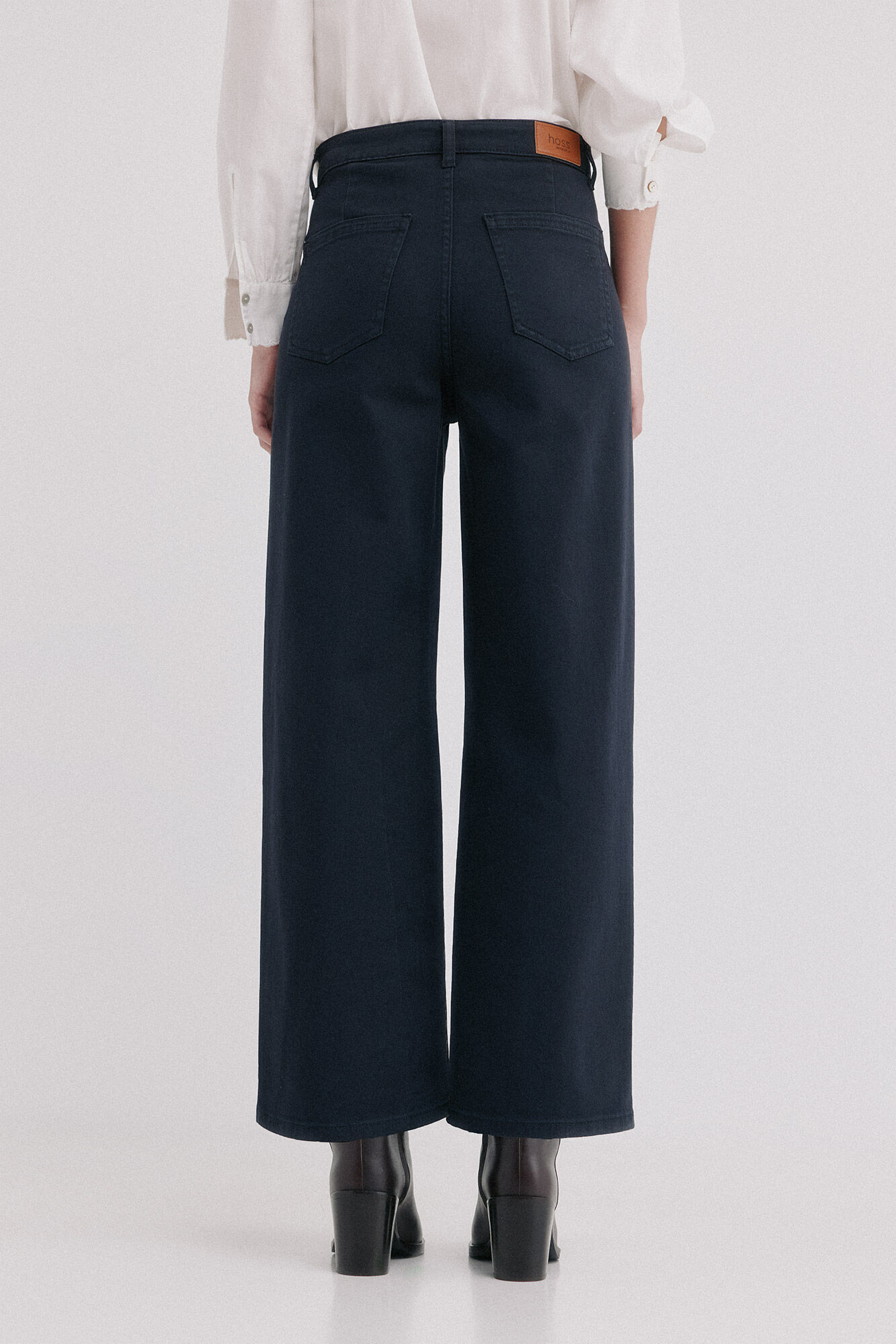 Hoss Intropia Piera. Cal&ccedil;a jacquard Cinzento
