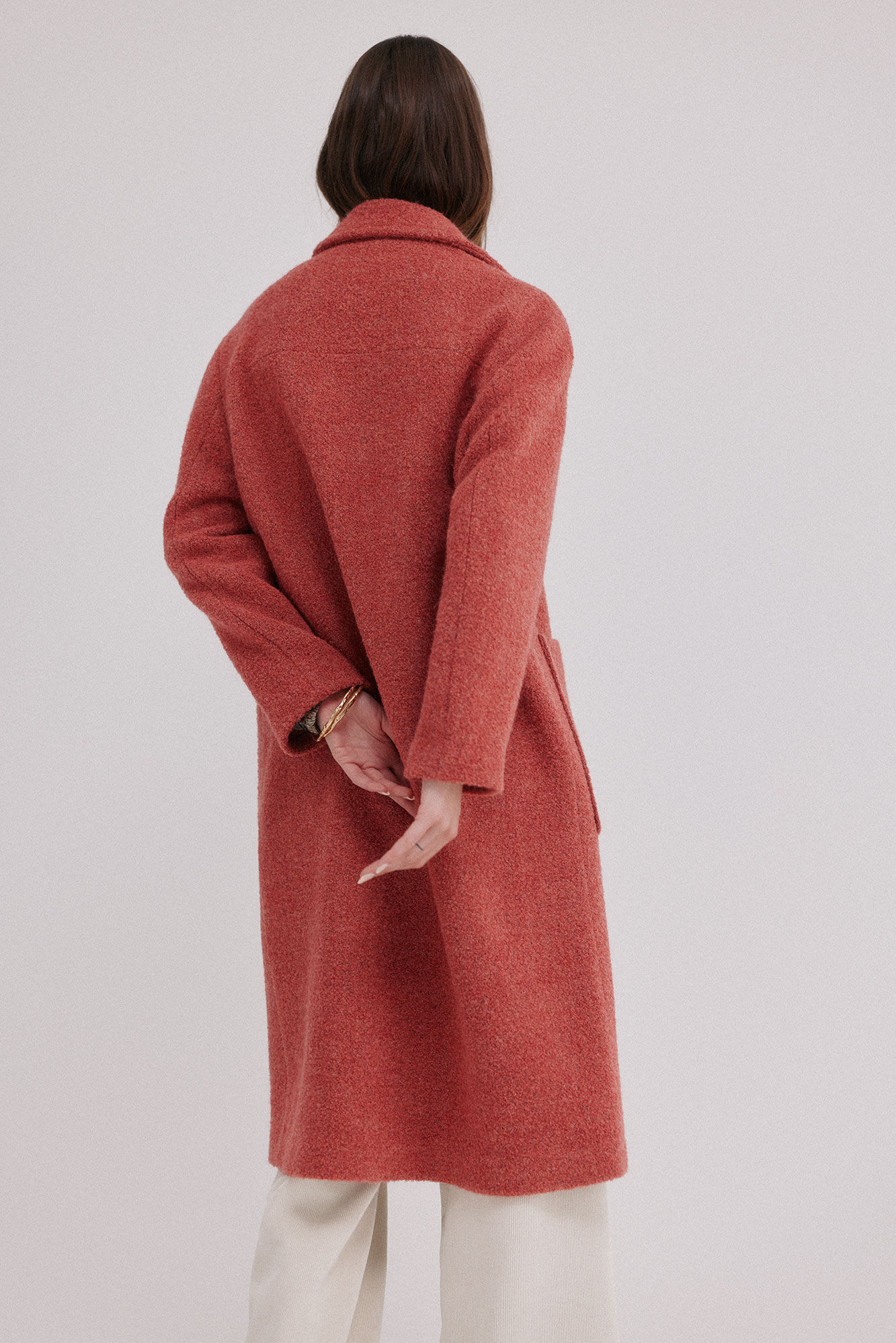 Hoss Intropia Flora. Abrigo con bolsillos Rosa