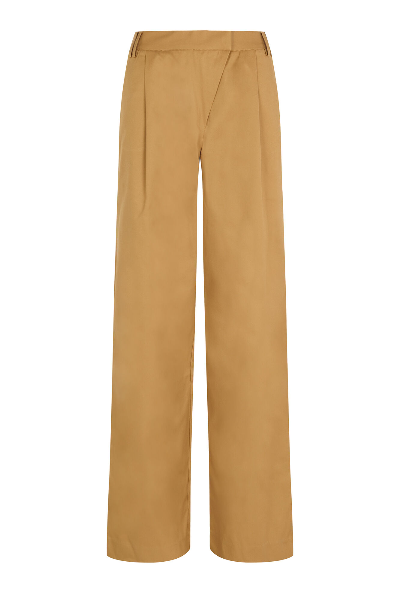 Hoss Intropia Paula. Pantal&oacute;n con pliegues Amarillo