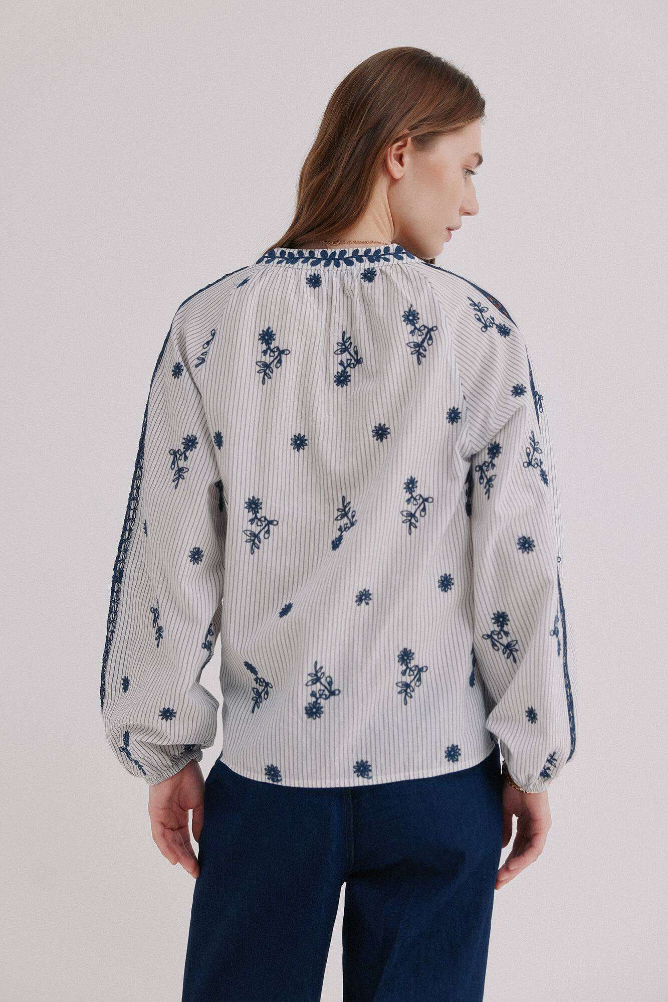 Hoss Intropia Striped blouse Casey Blue