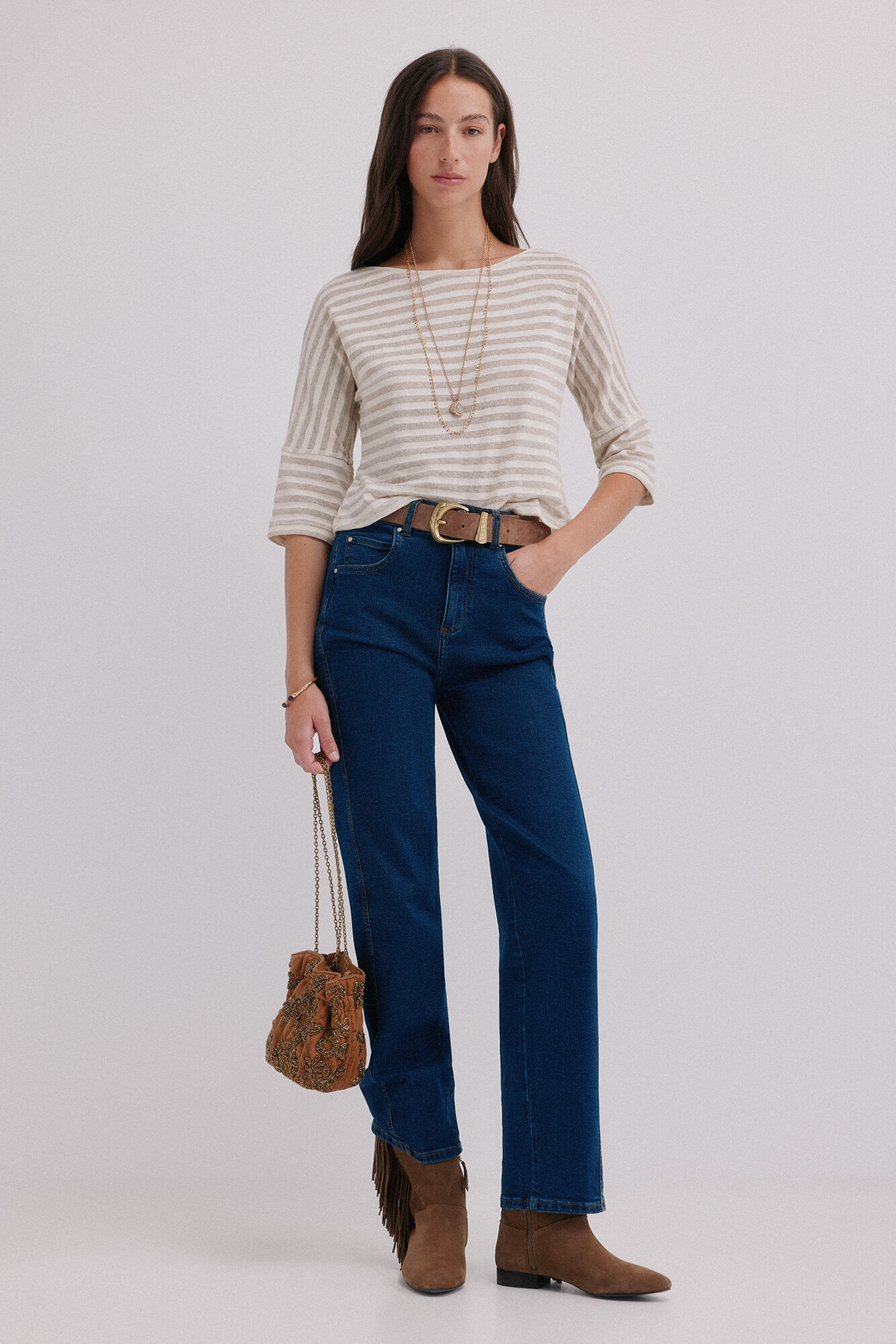 Hoss Intropia Mireia. Camiseta de manga francesa