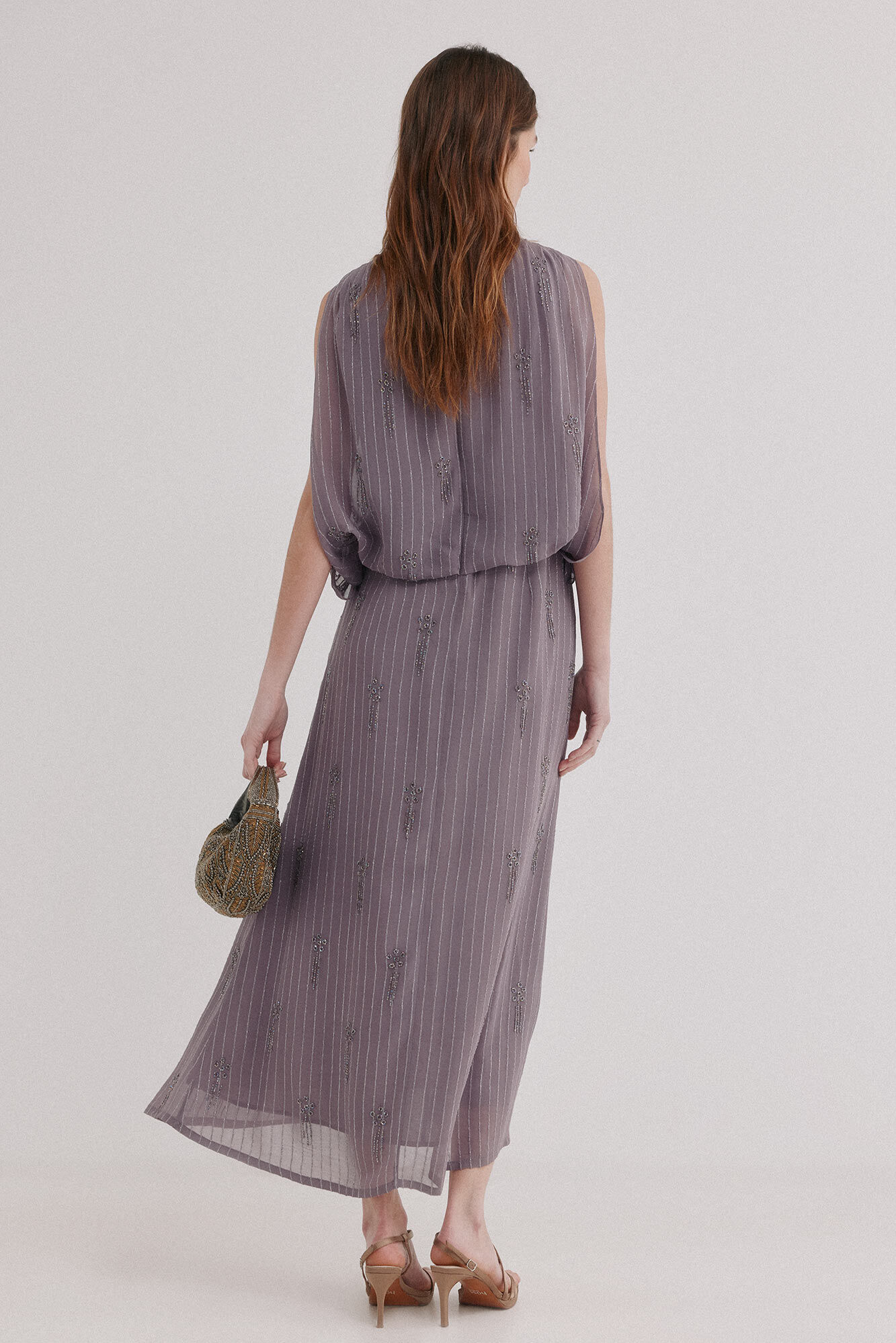 Hoss Intropia Alejandra. Vestido bordado Lila