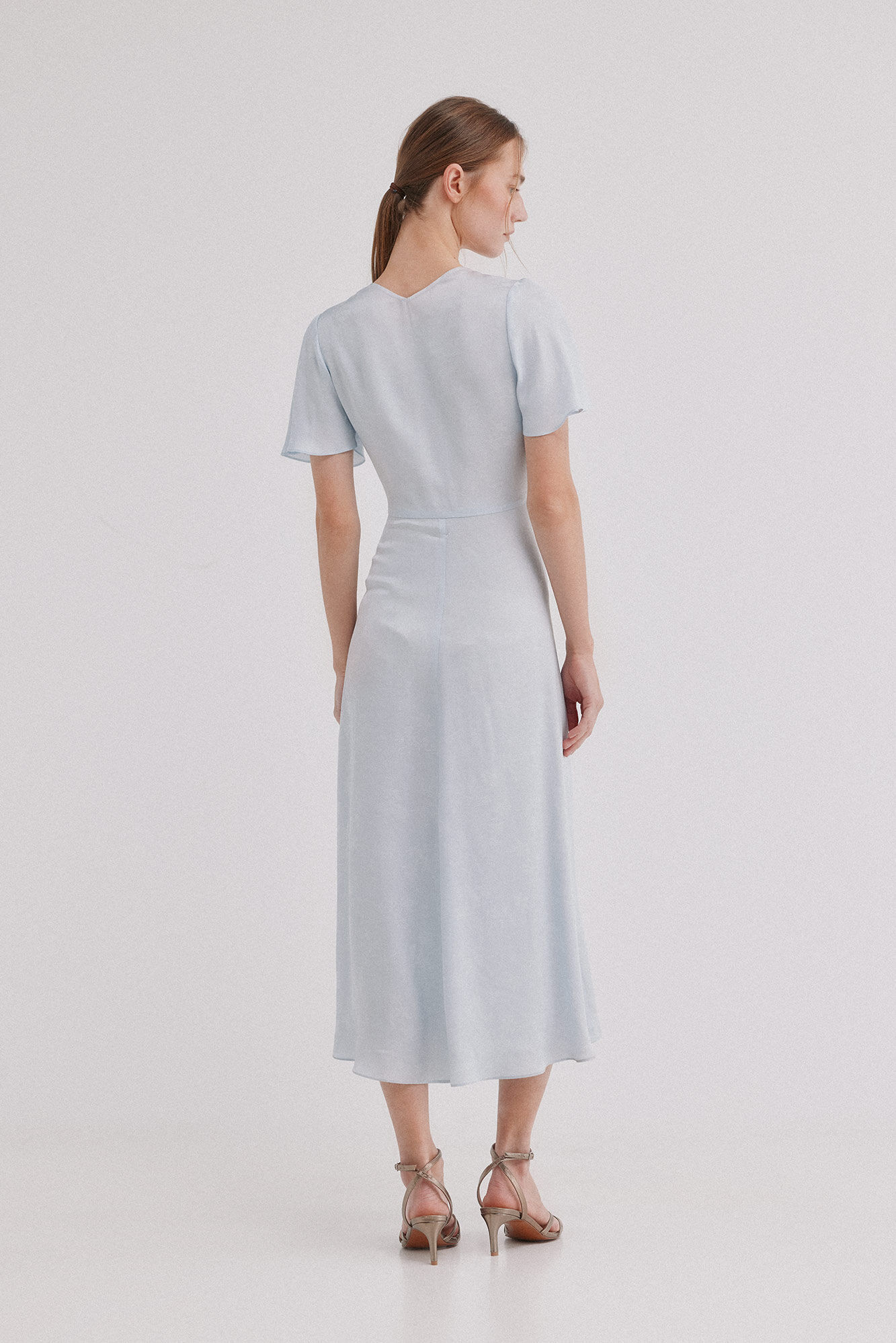 Hoss Intropia Alesha. Vestido jacquard Azul