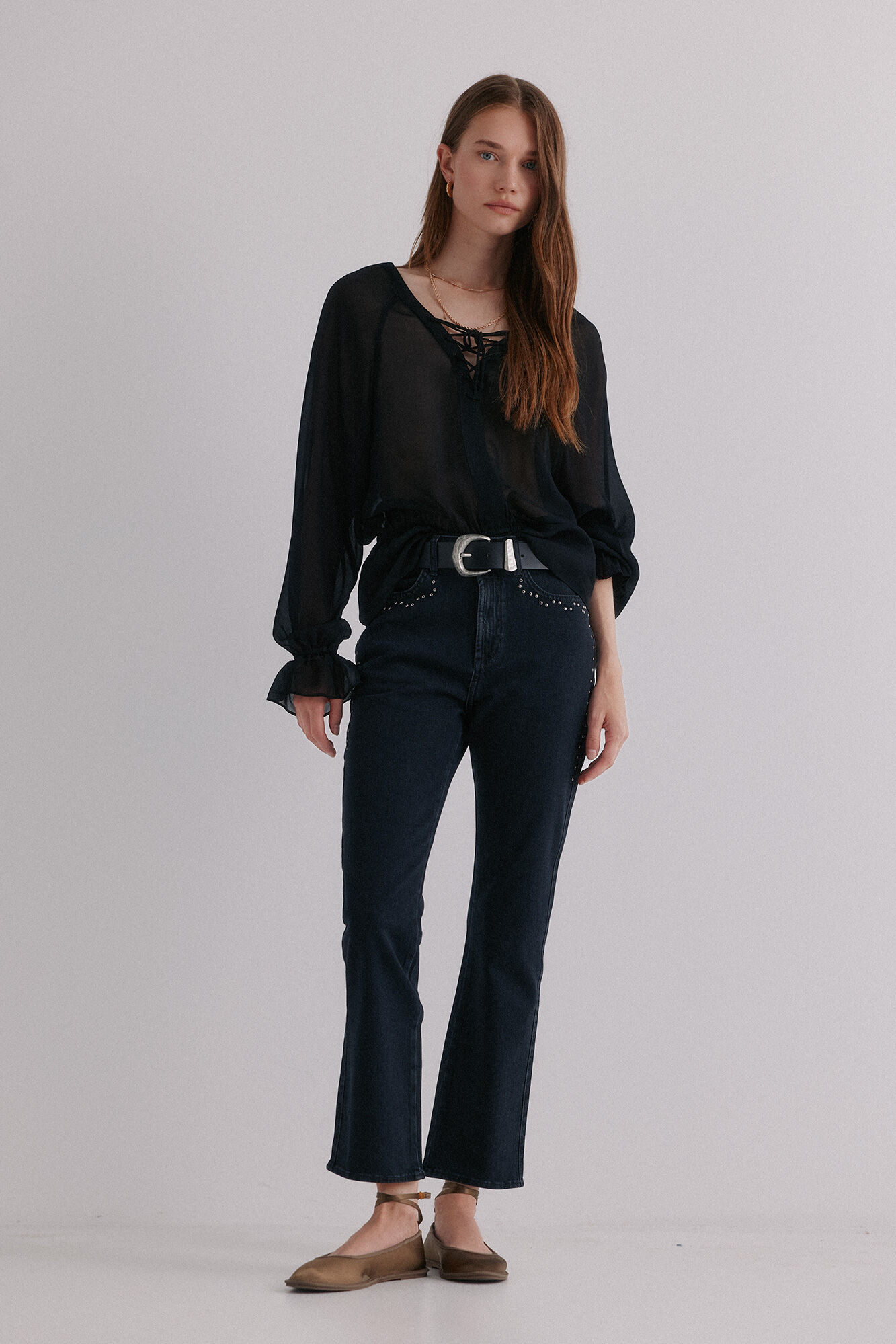 Hoss Intropia Cl&eacute;mence. Blusa con cierre cruzado