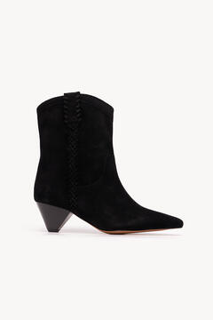 Hoss Intropia Gloria. Braided leather boots Black