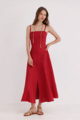 Hoss Intropia Red midi dress AILIN Red