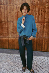 Hoss Intropia Coria. Camisa denim Azul marino