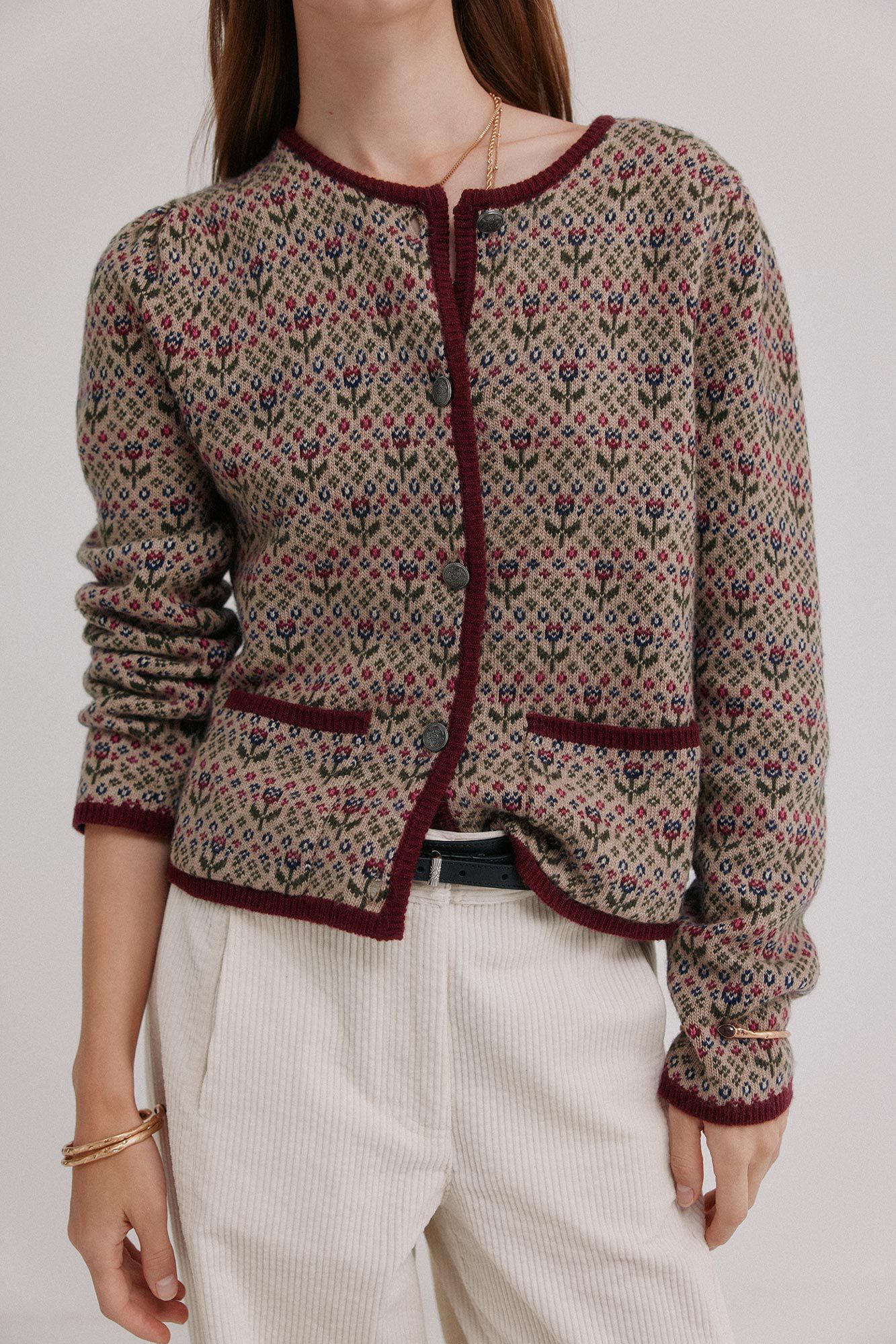 Hoss Intropia Isela. C&aacute;rdigan jacquard Multicolor