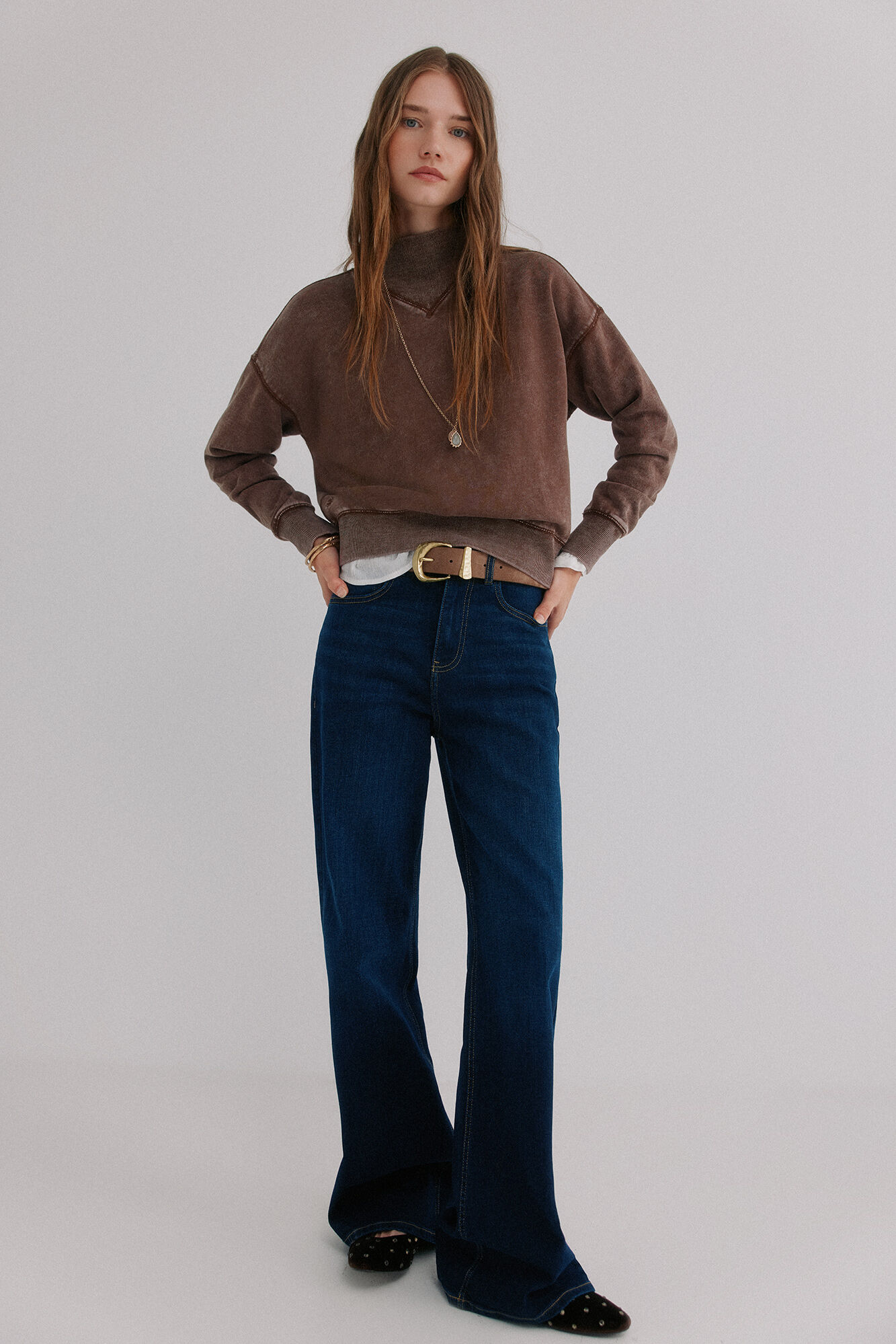 Hoss Intropia Manuela. Sudadera efecto lavado