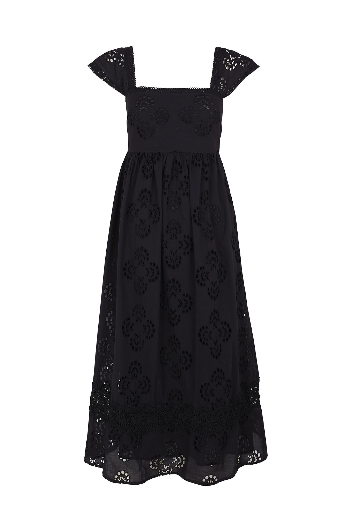 Hoss Intropia Abril. Vestido calado Negro