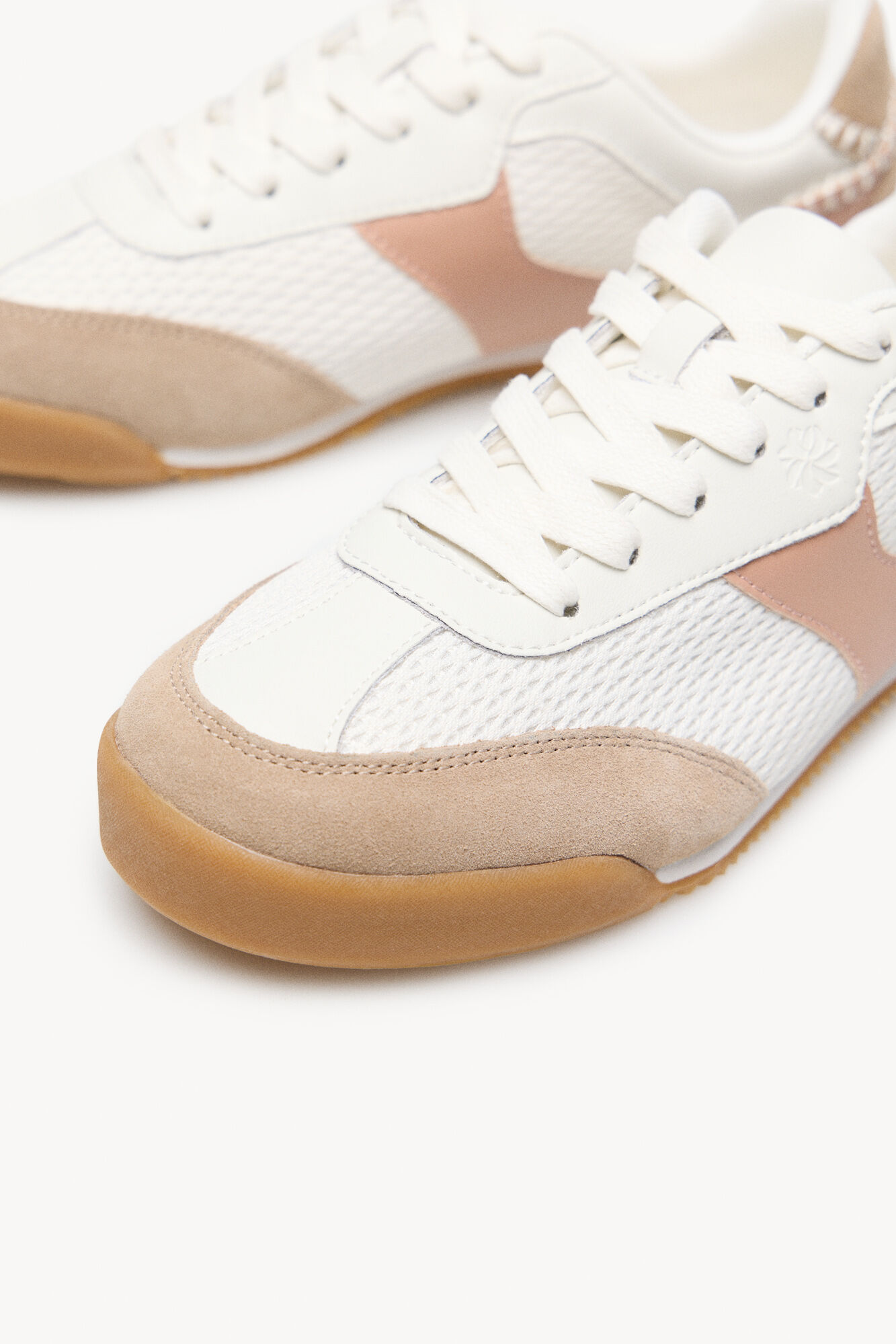 Hoss Intropia Split leather sneaker Mia Pink