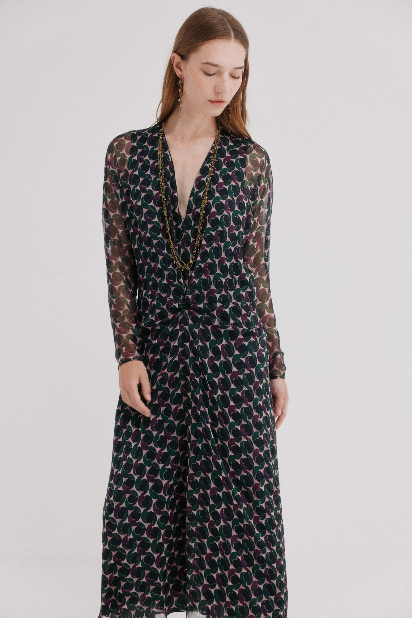 Hoss Intropia Azelie. Vestido estampado Multicolor