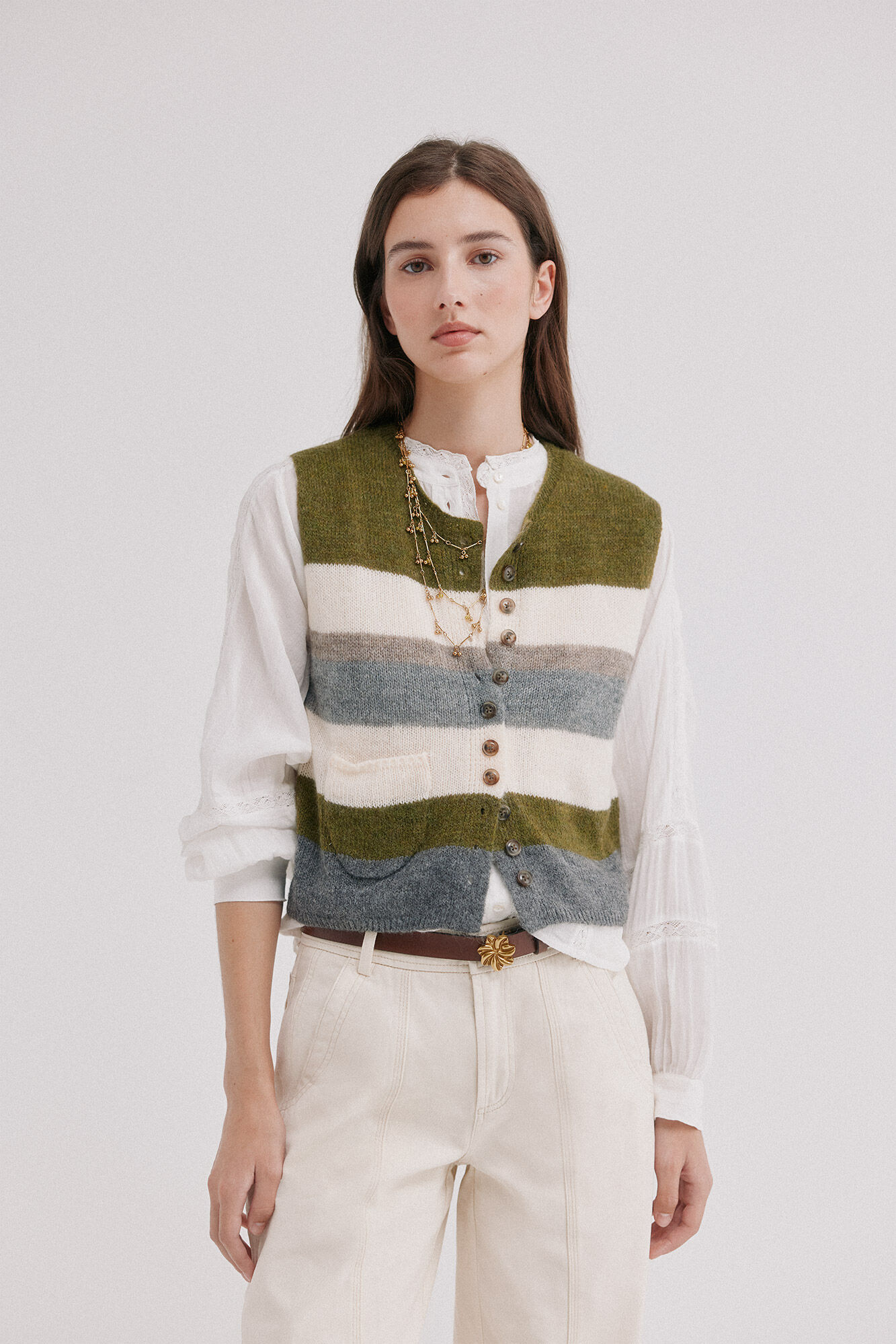 Hoss Intropia Isobel. Striped gilet
