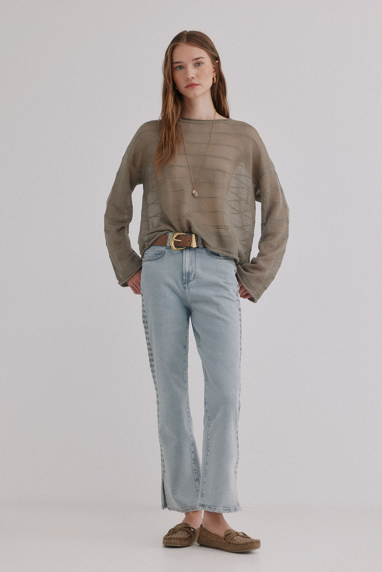 Hoss Intropia Brigitte. Vaqueros bordados