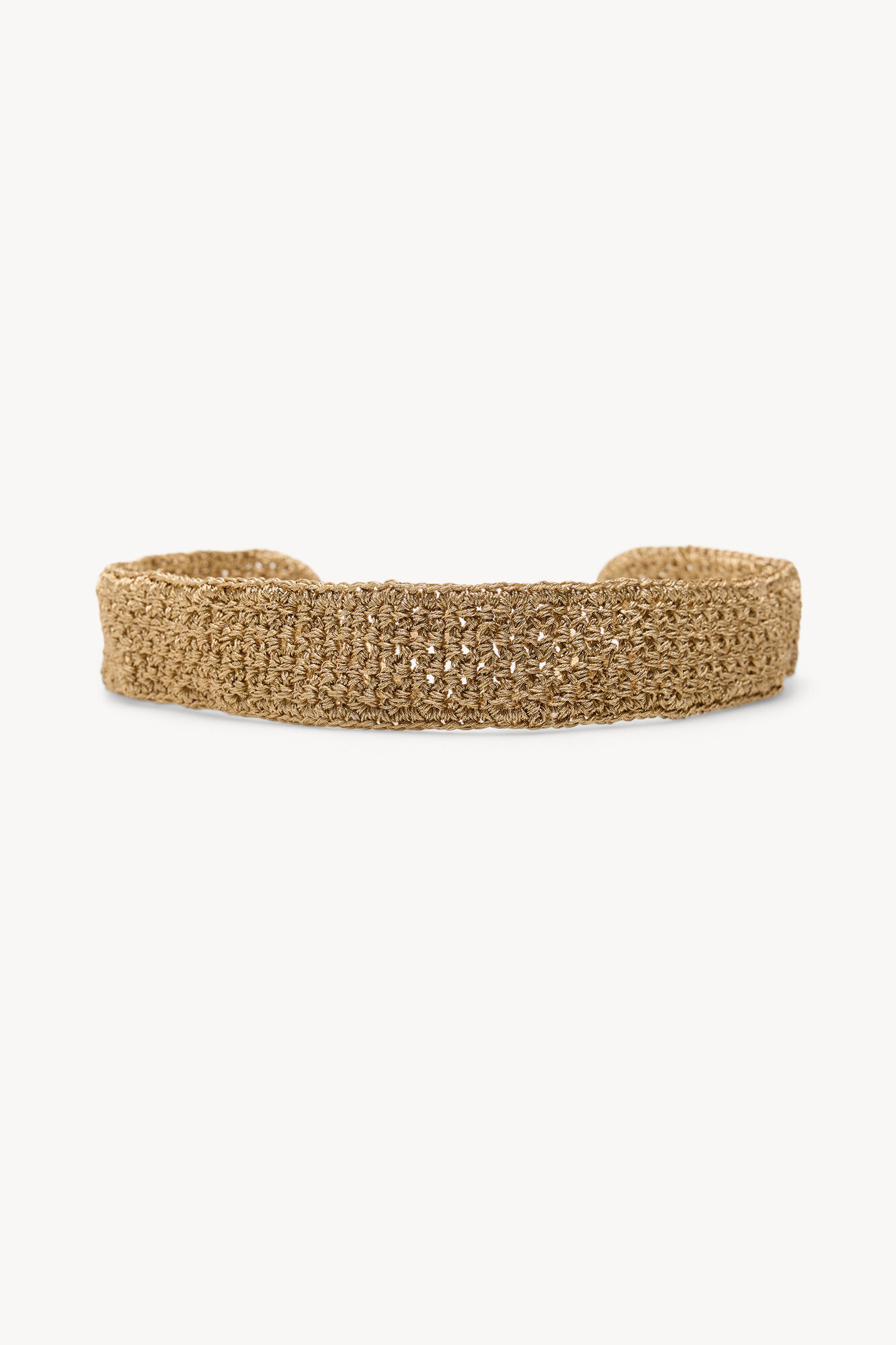 Hoss Intropia Lucrecia. Cinto de crochet metalizado