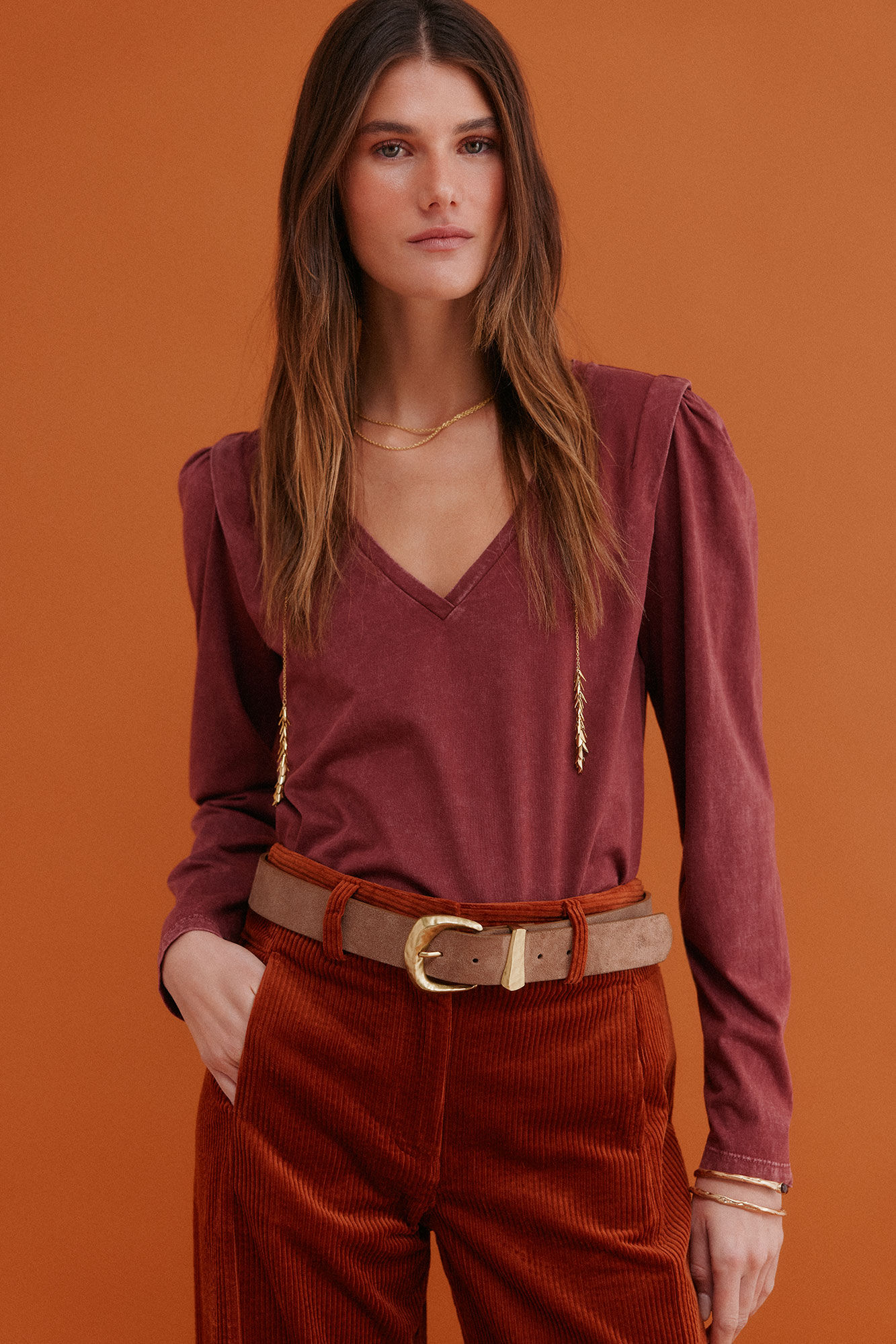 Hoss Intropia Maialen. Camiseta efecto lavado