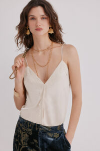 Hoss Intropia Cristina. Top lencero