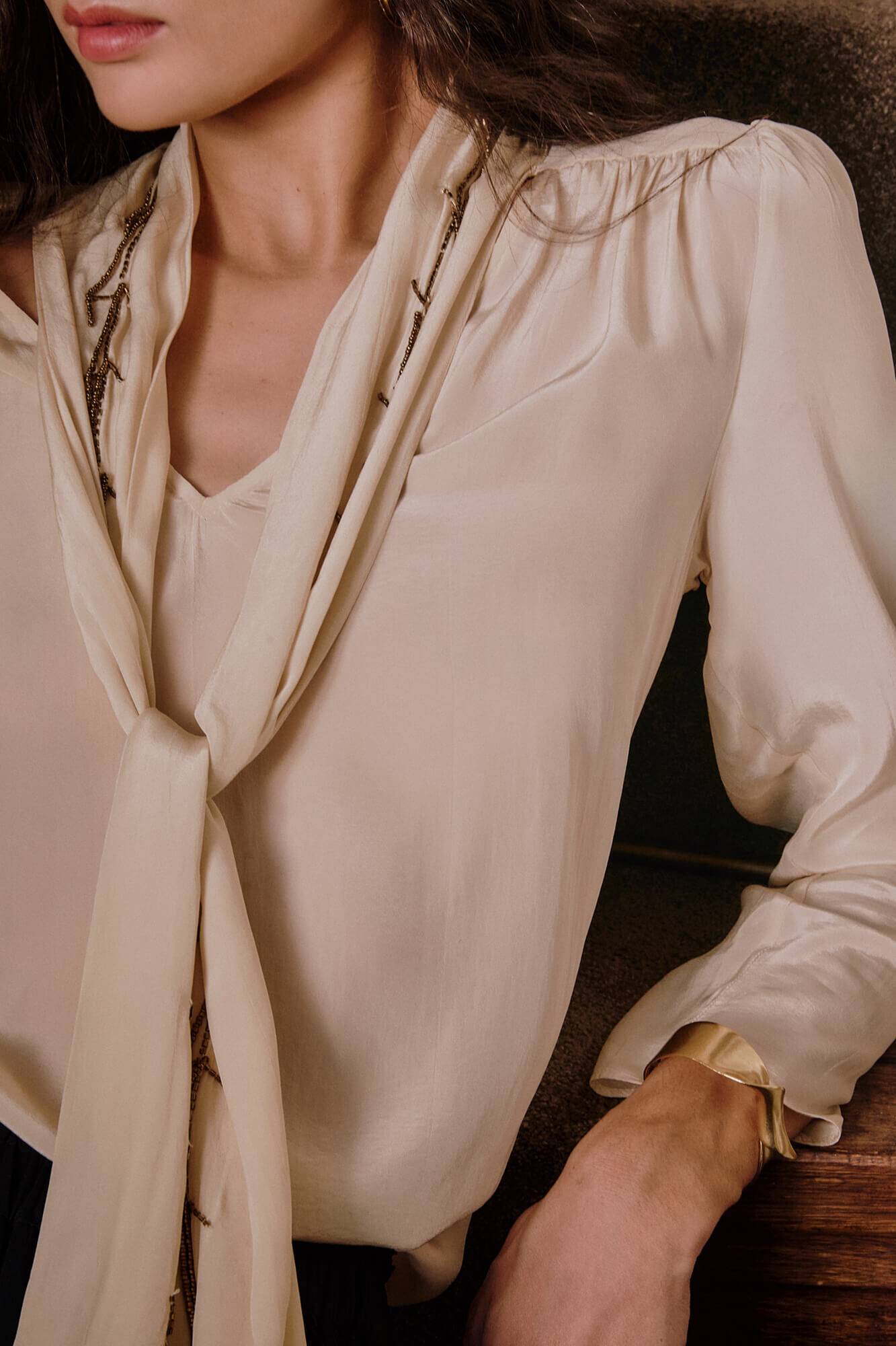 Hoss Intropia Carrie. Blusa con lazada