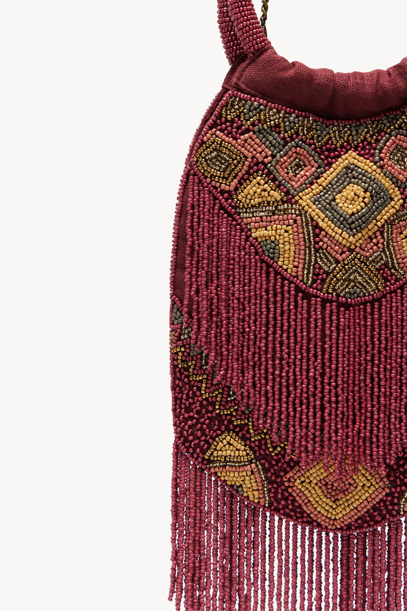 Hoss Intropia Mafalda. Ethnic beaded bag Red