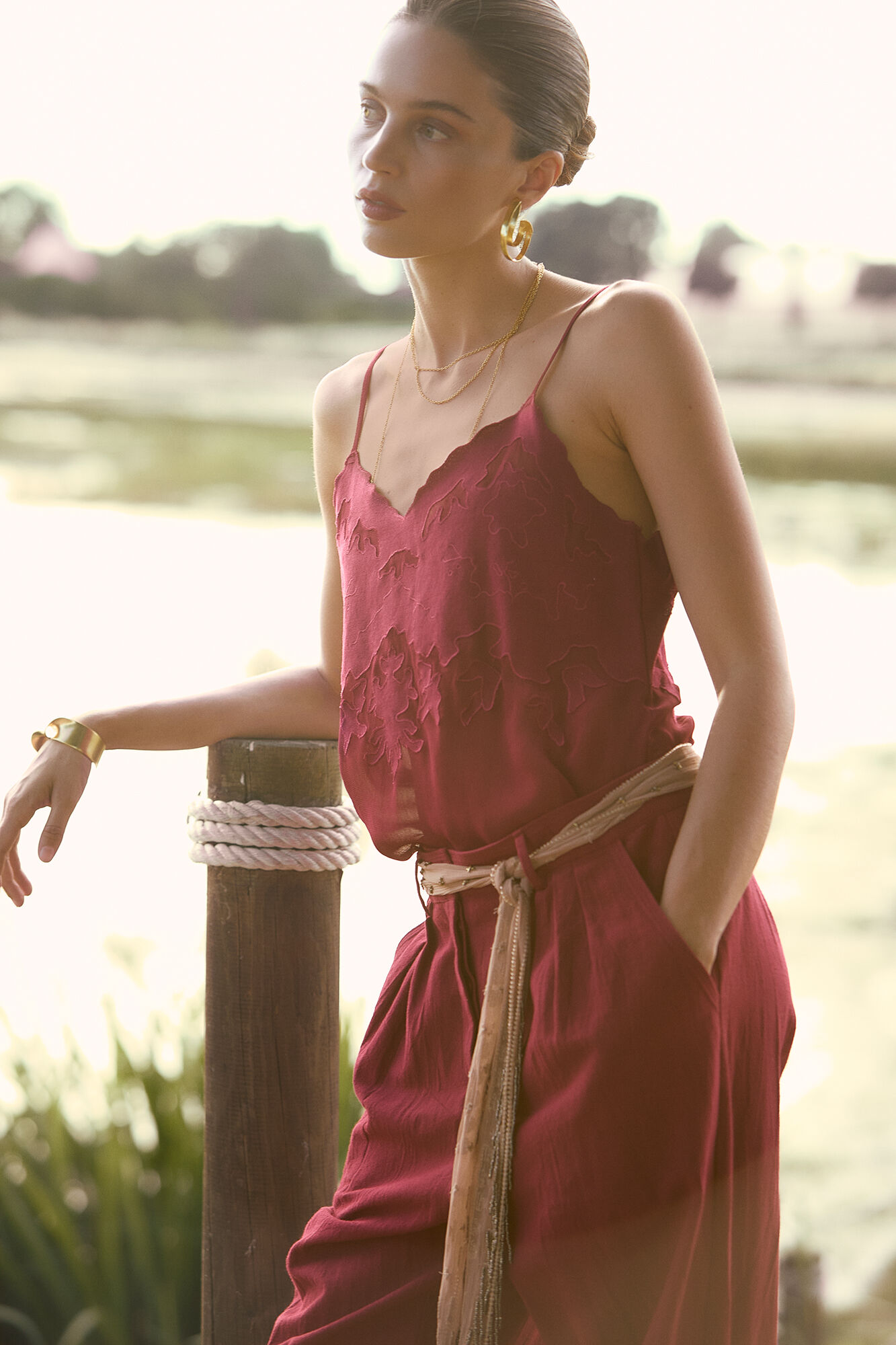 Hoss Intropia Gabriela. Vest top Pink